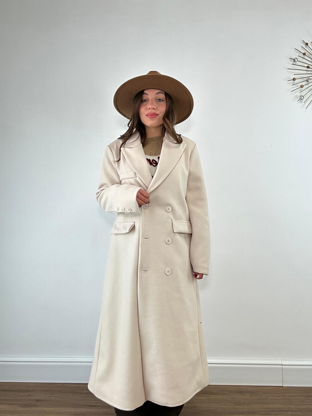 Cappotto 88837 - Panna