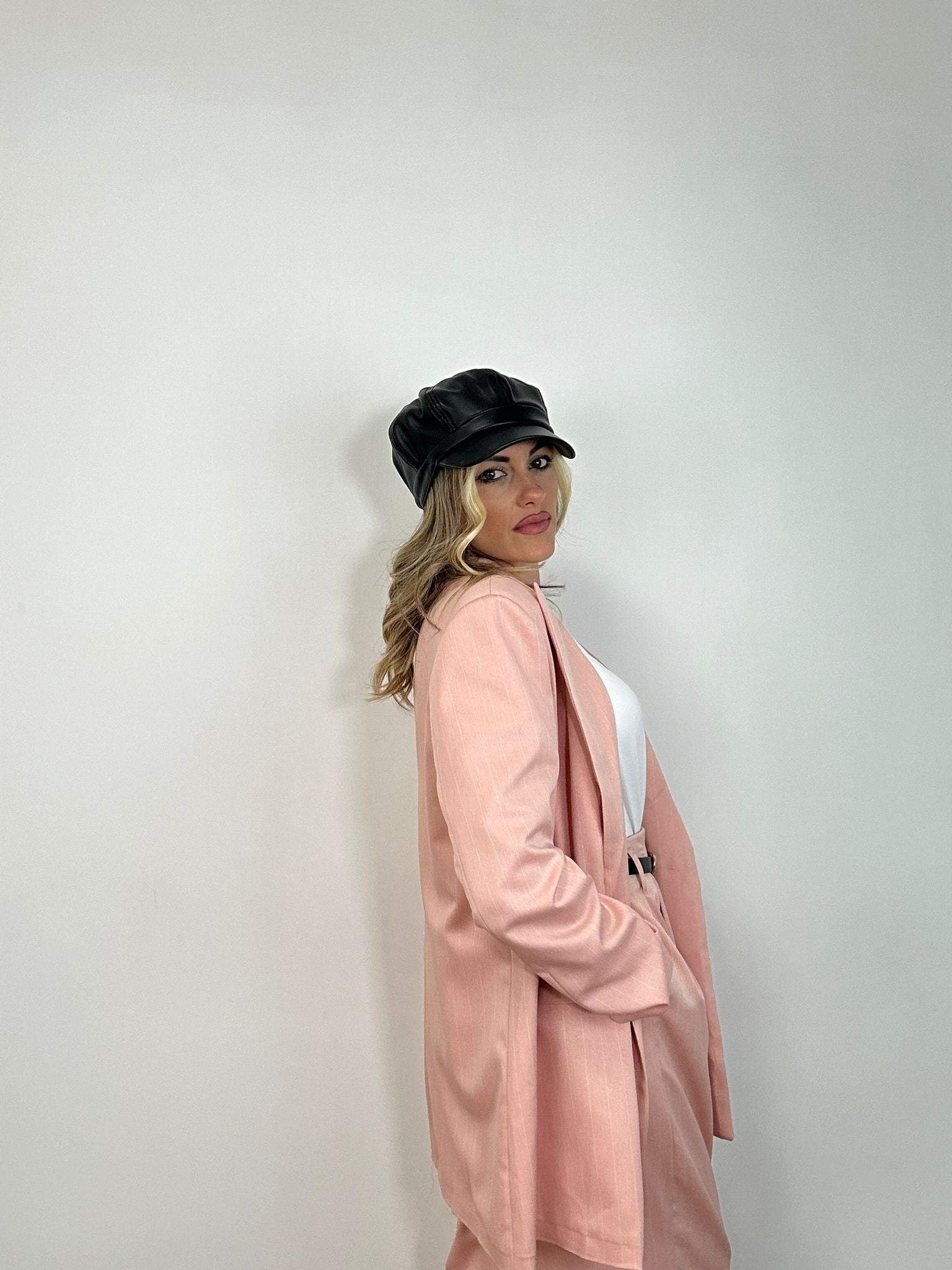 Tailleur Gessato G2601 (Blazer + Pantalone) Rosa