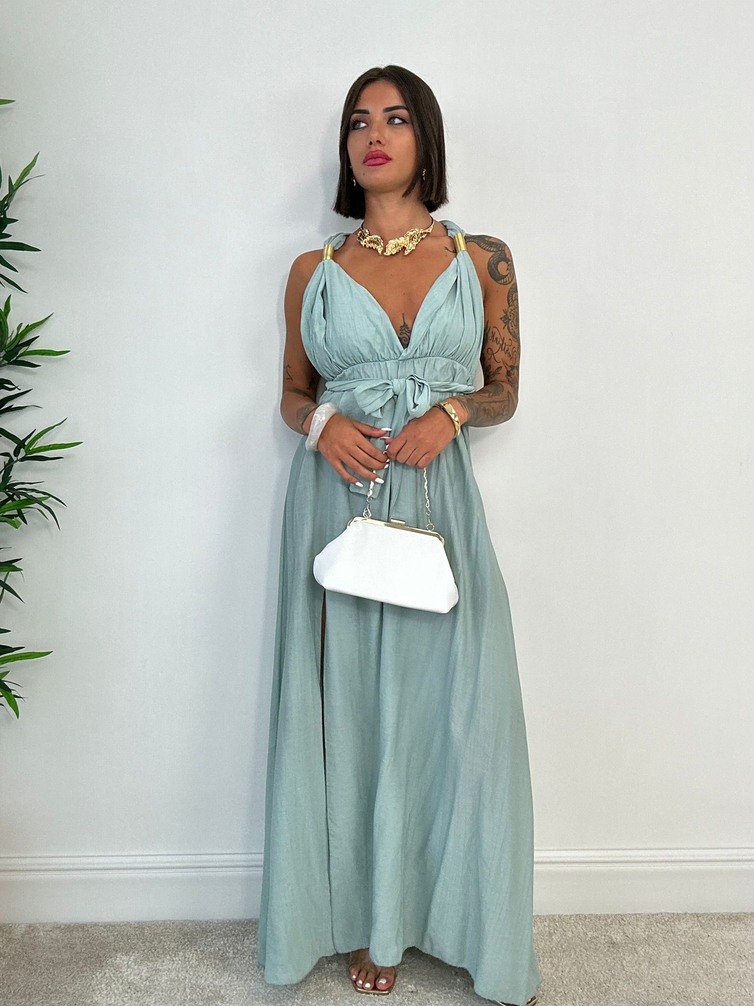 Abito Cleo - Verde Menta