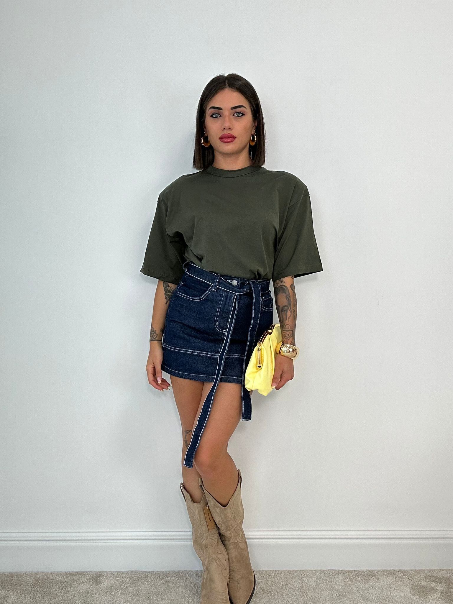 T-shirt in Cotone - Verde