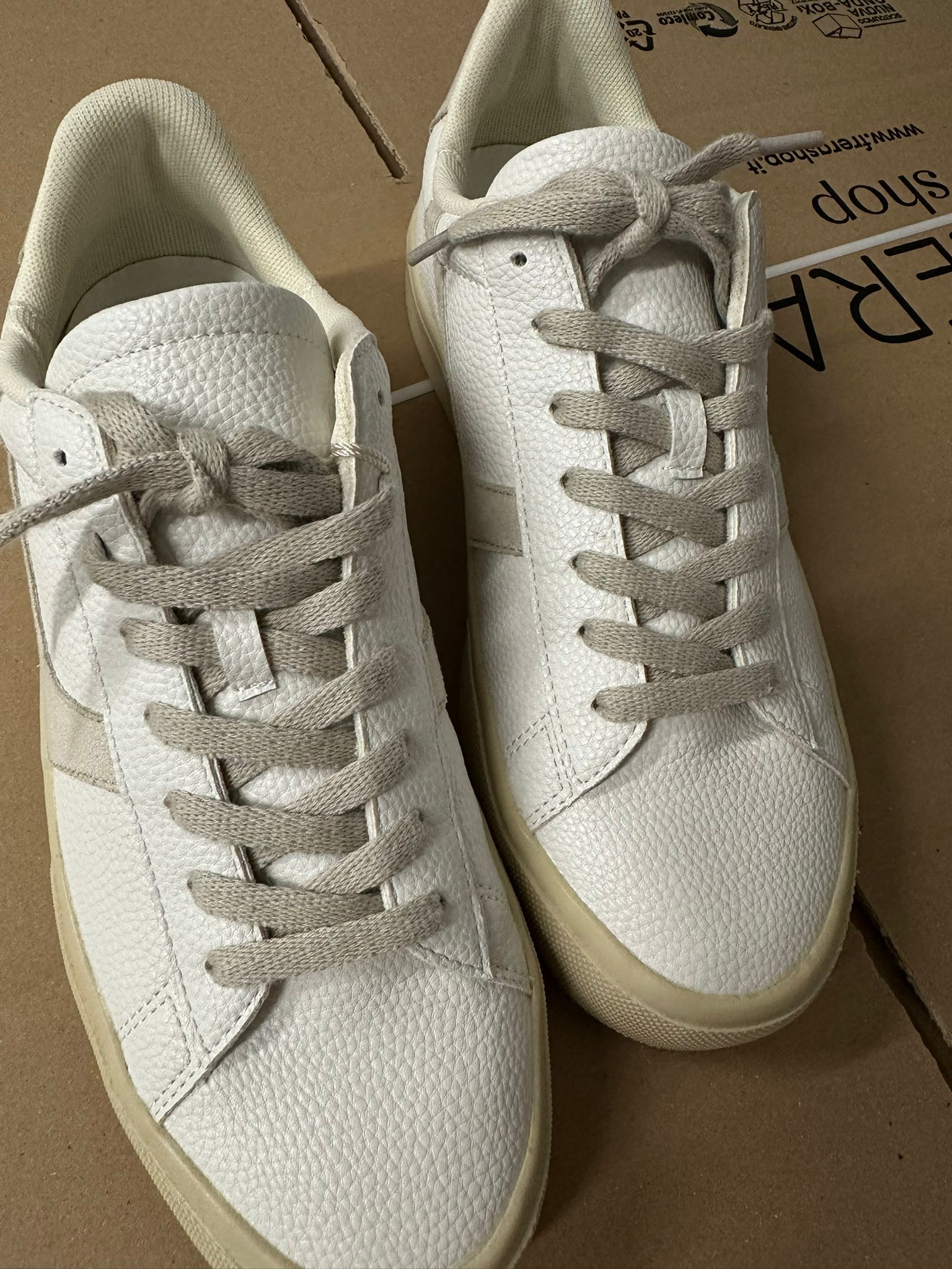 Sneakers Corina - Bianco e Beige