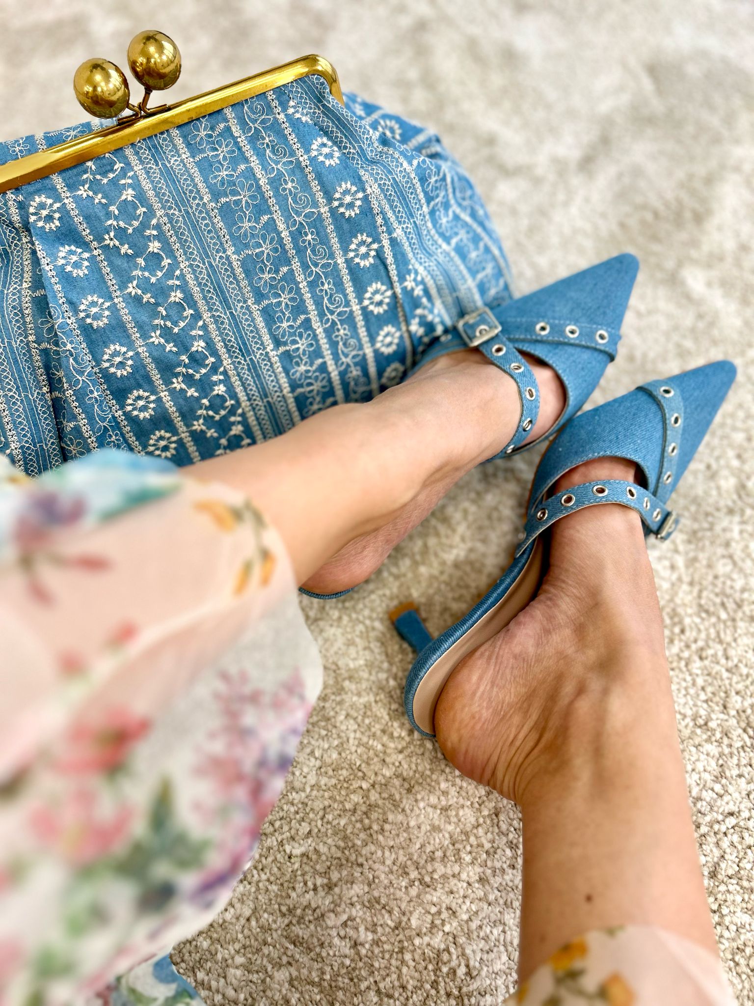 Dècolletè Slingback - Denim