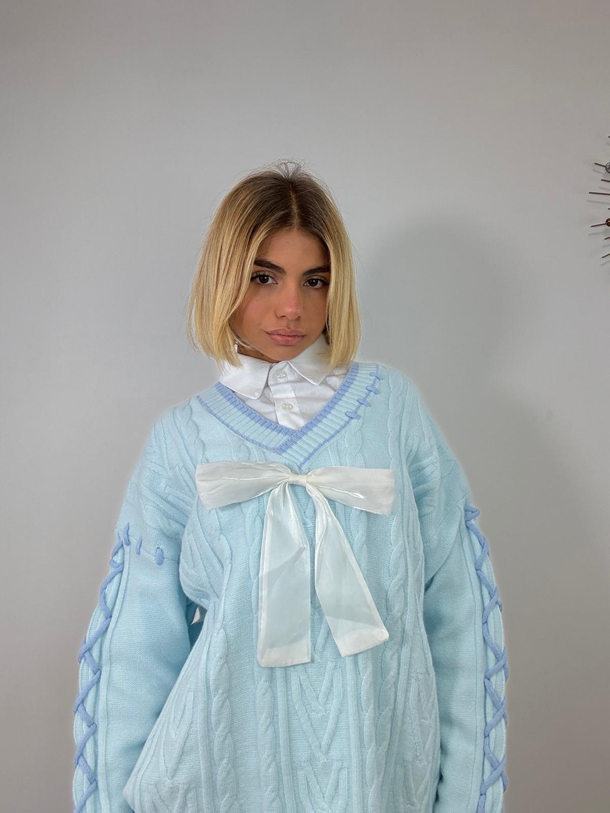 Maglione 956 - Celeste