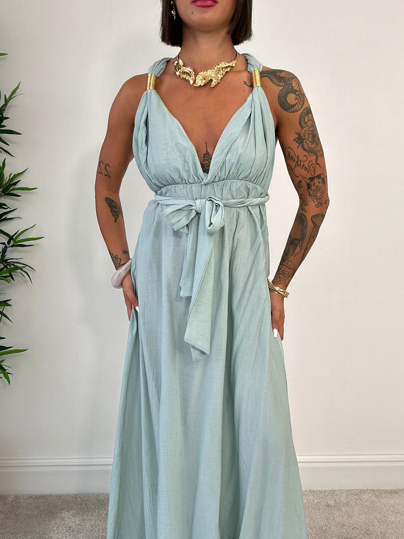 Abito Cleo - Verde Menta