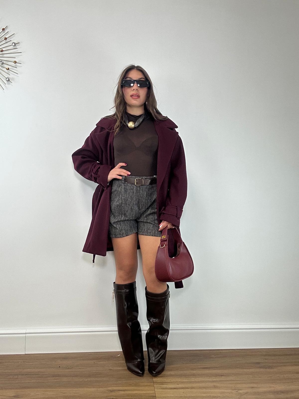 Pantaloncino Pied de Poule 25708 - Nero