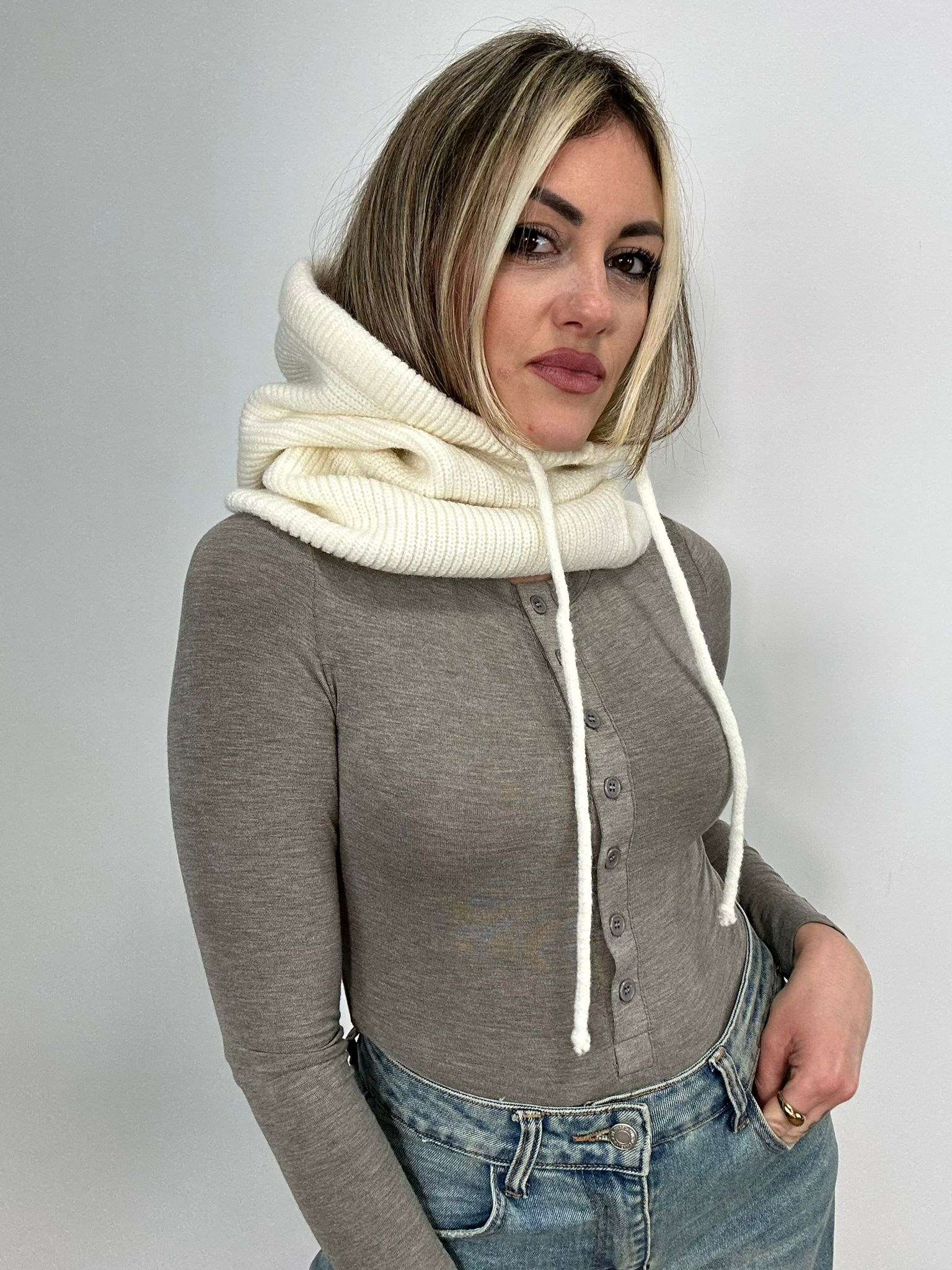 Cappello ca1501 balaclava - Panna