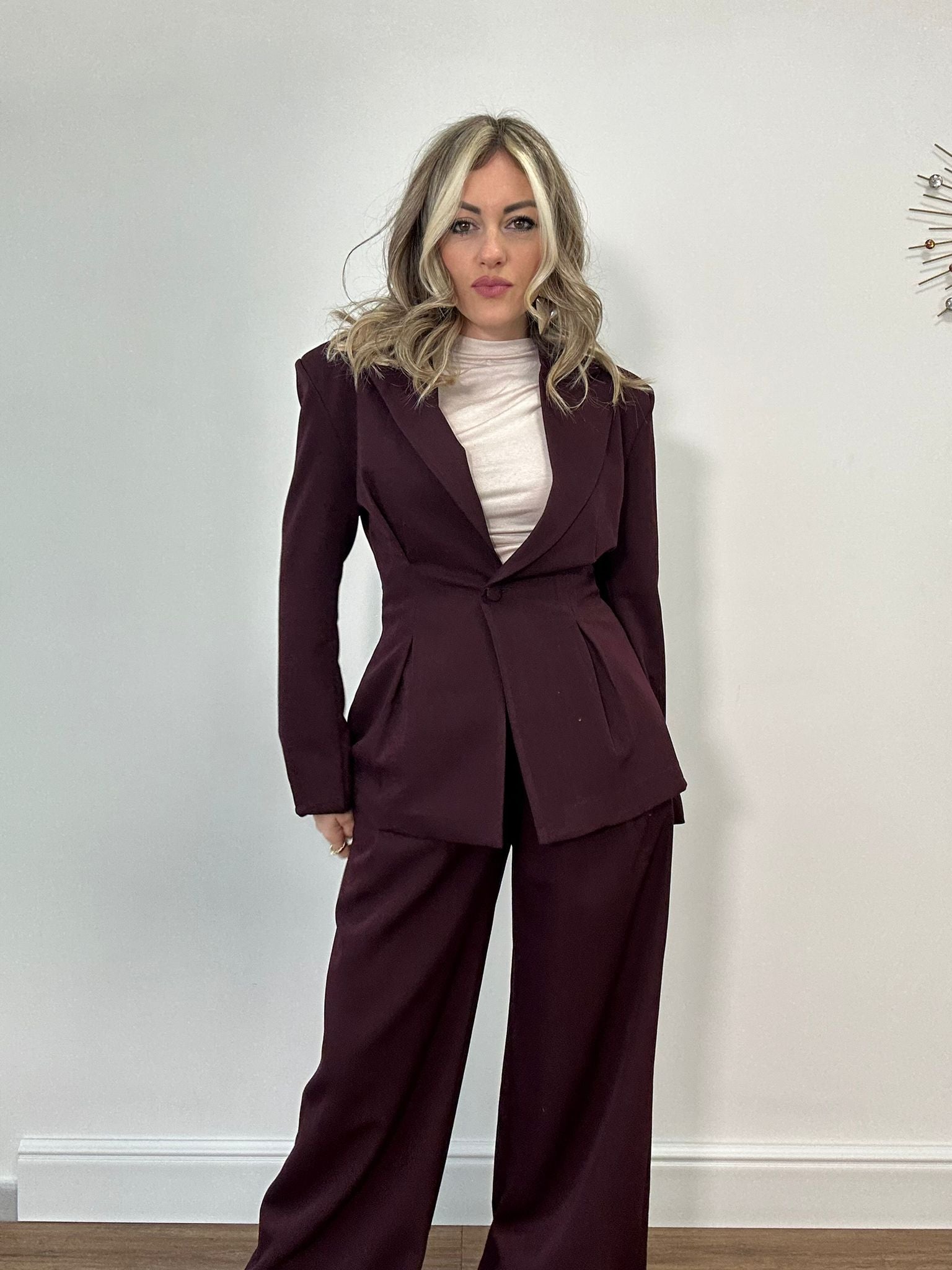 Tailleur 201 ( Pantalone + Giacca ) - bordeaux