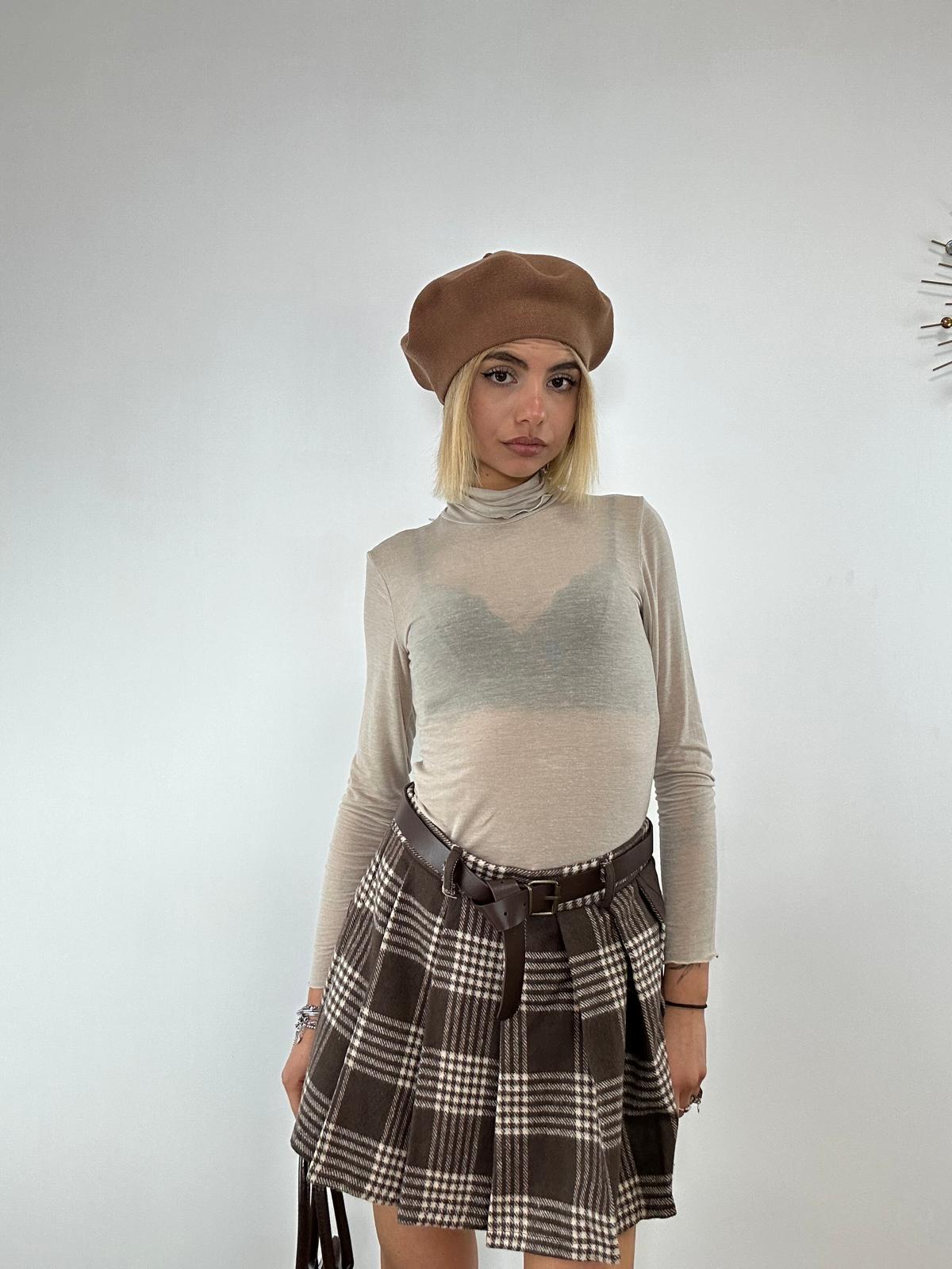 Cappello Basco in Lana - Camel