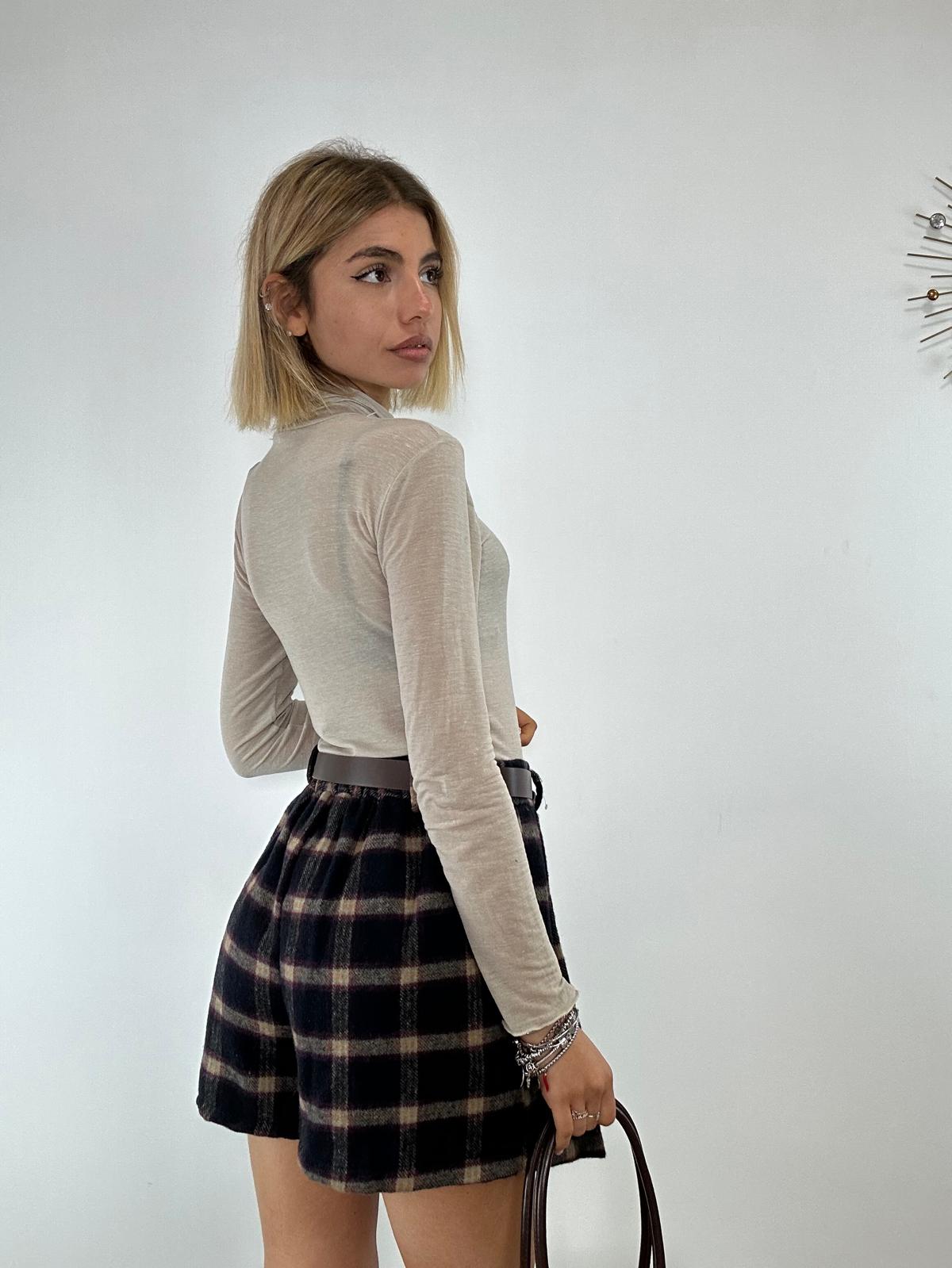 Gonna Pantaloncino 25719 - Blu e Prugna