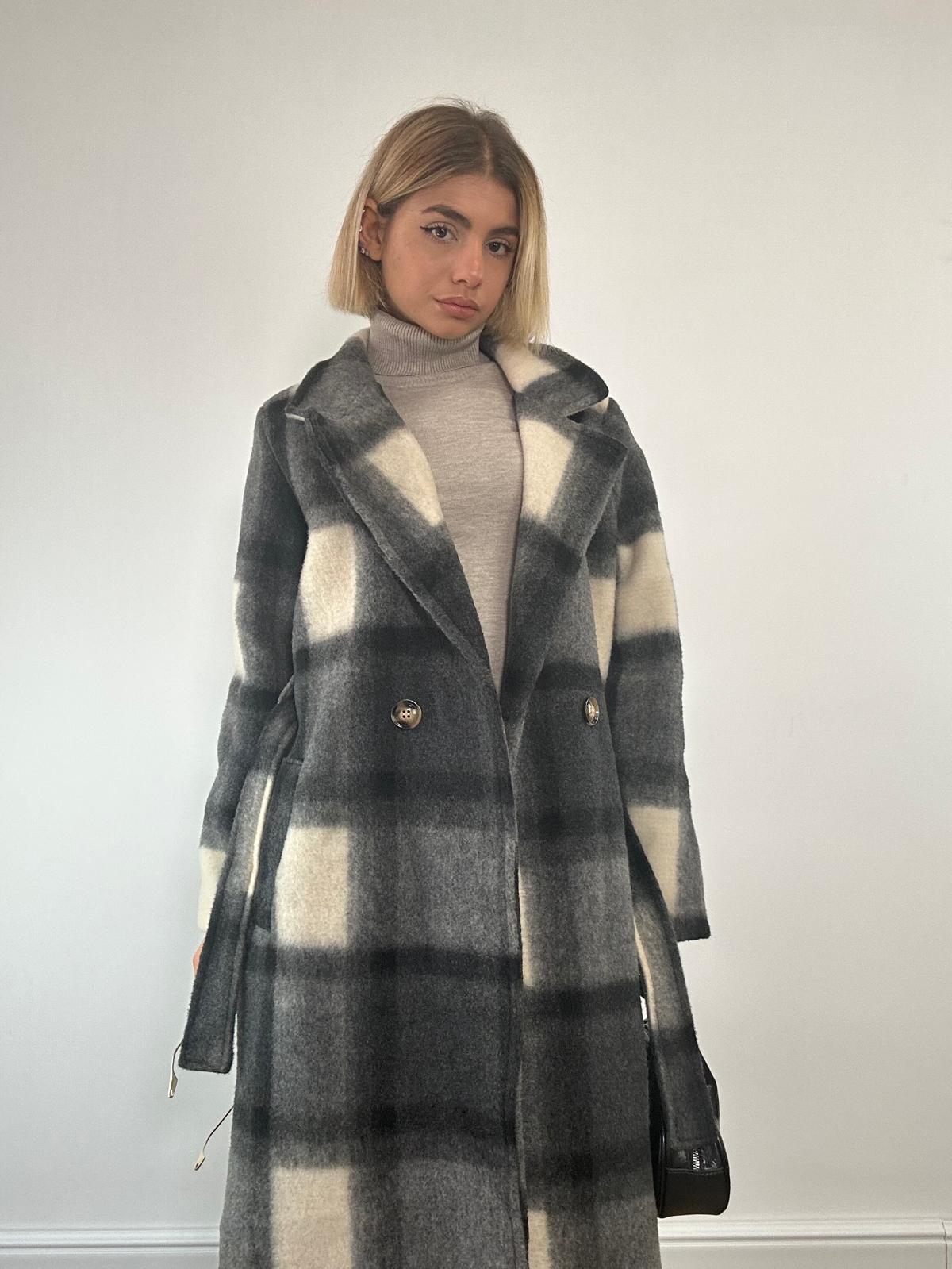 Cappotto IN683507 - Panna e Nero