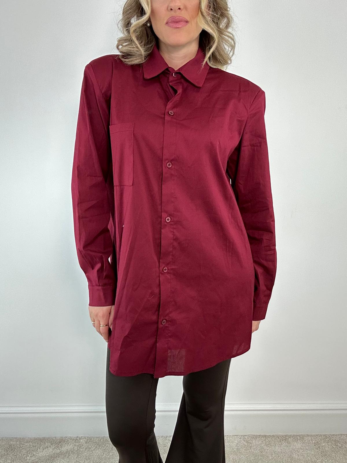Camicia Maxi M13369 - Bordeaux