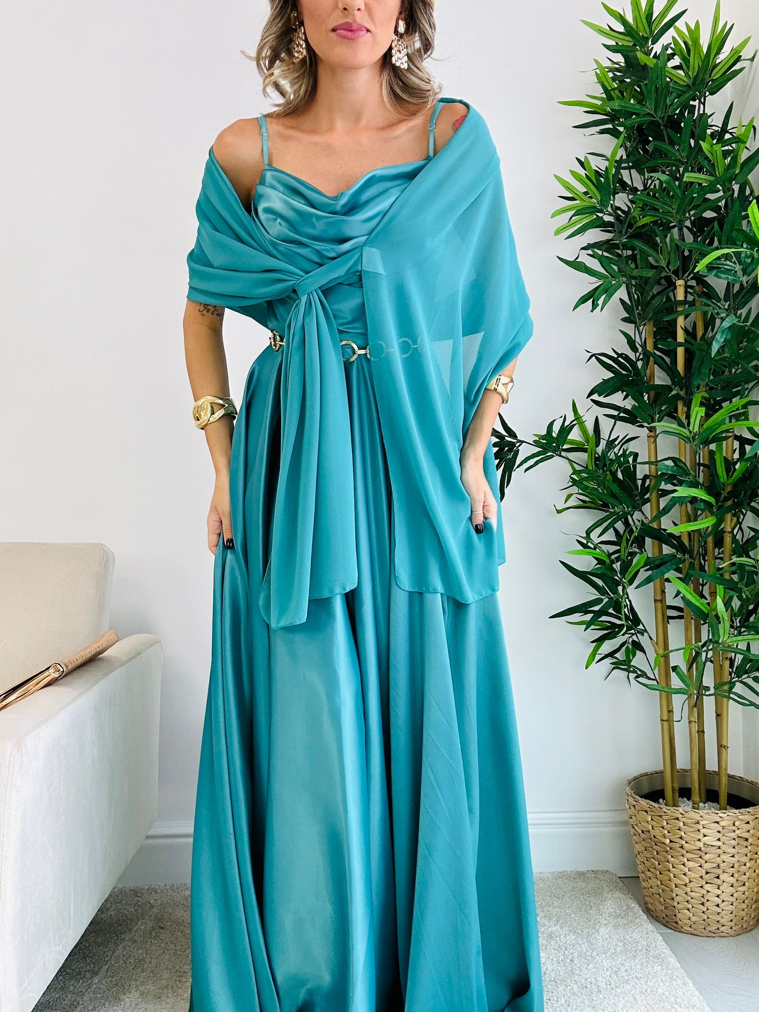 Robe Andromède - Turquoise