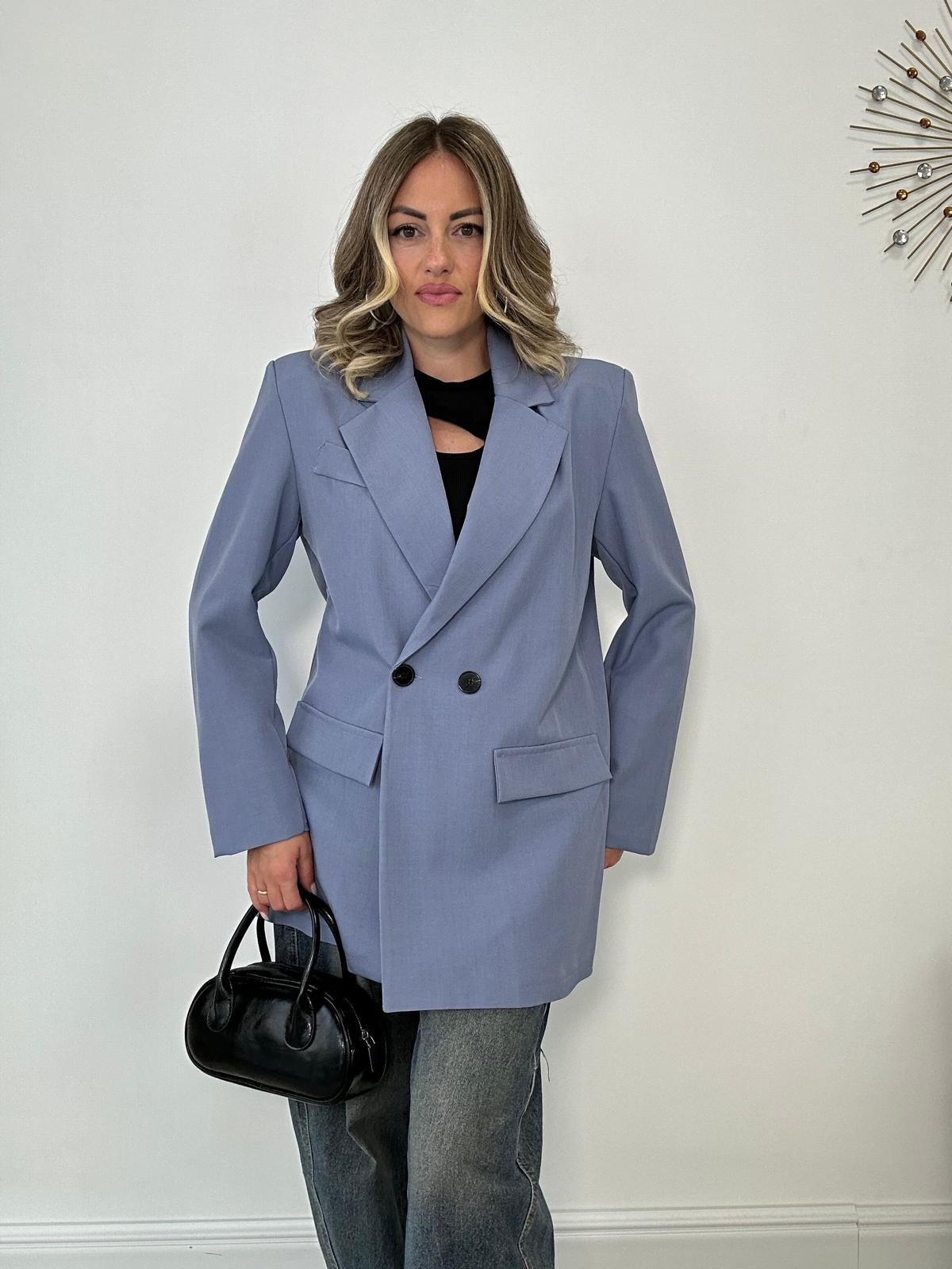 Blazer doppio bottone - Denim