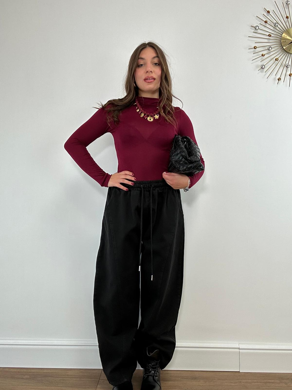 Pantalone in Denim Mar66678 - Nero