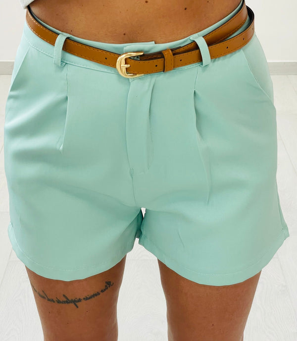 Pantaloncino con cintura - Verde - FR3462