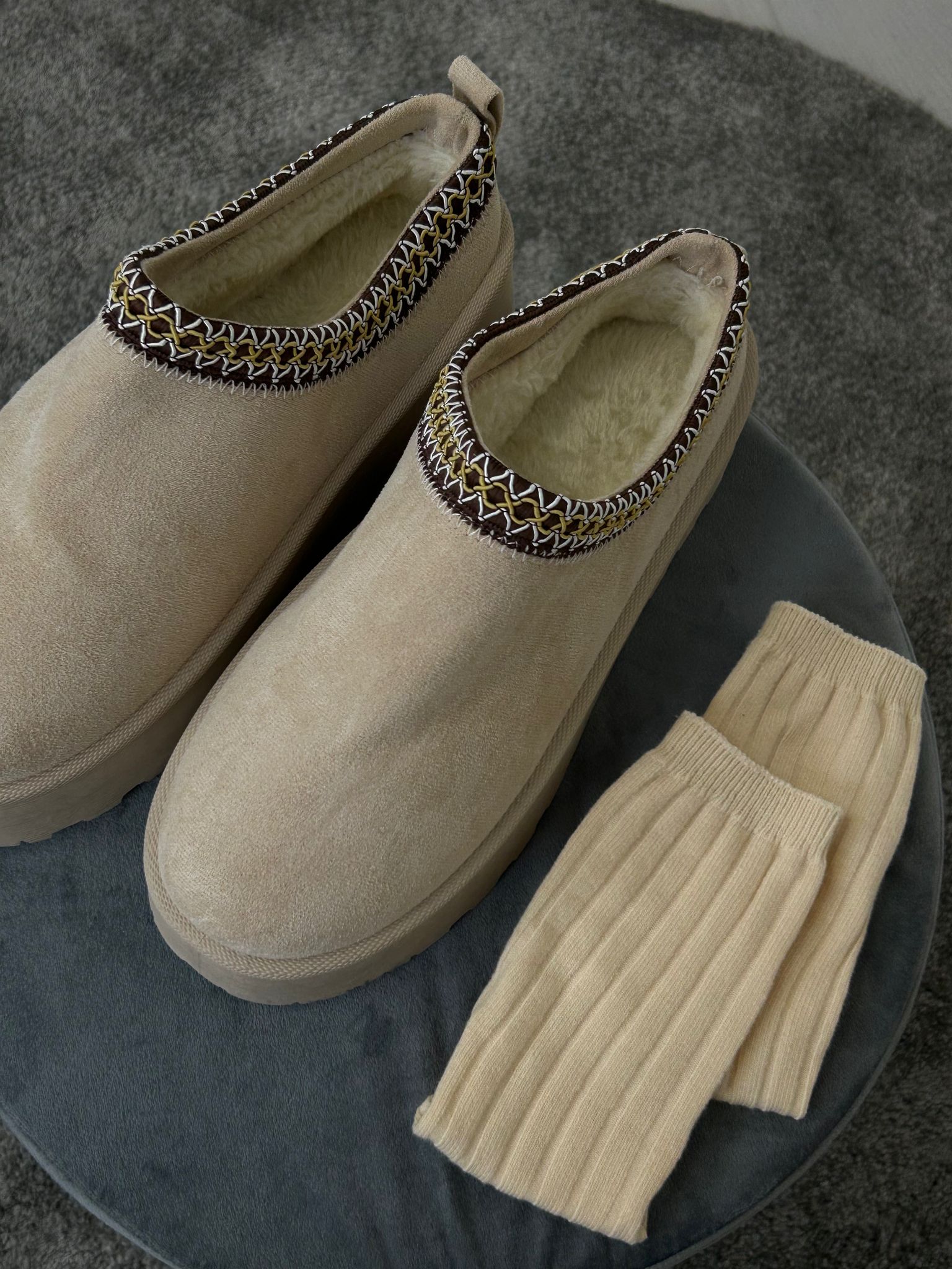 Klassische Socken – Creme