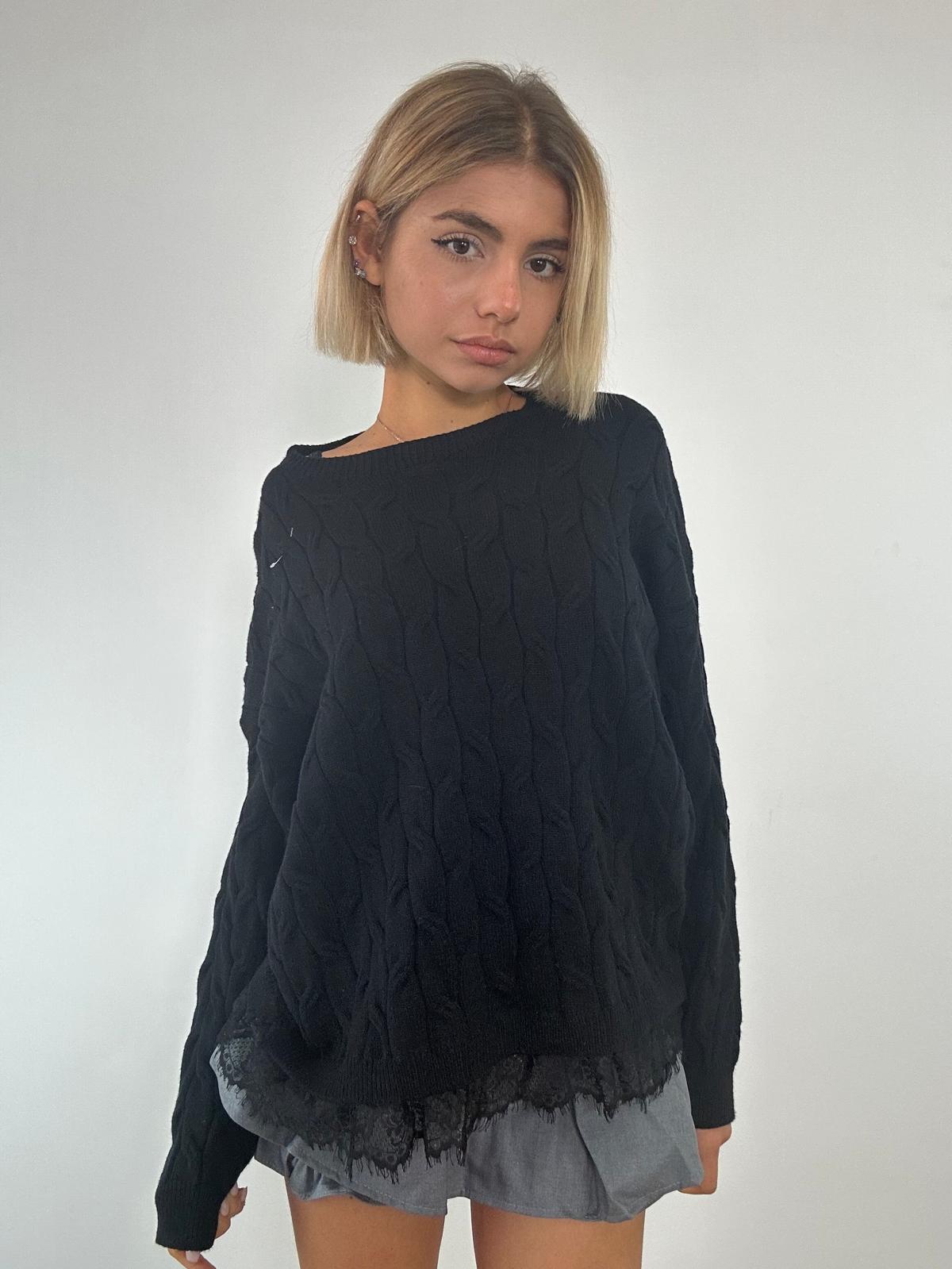 Pullover 25895 - Schwarz