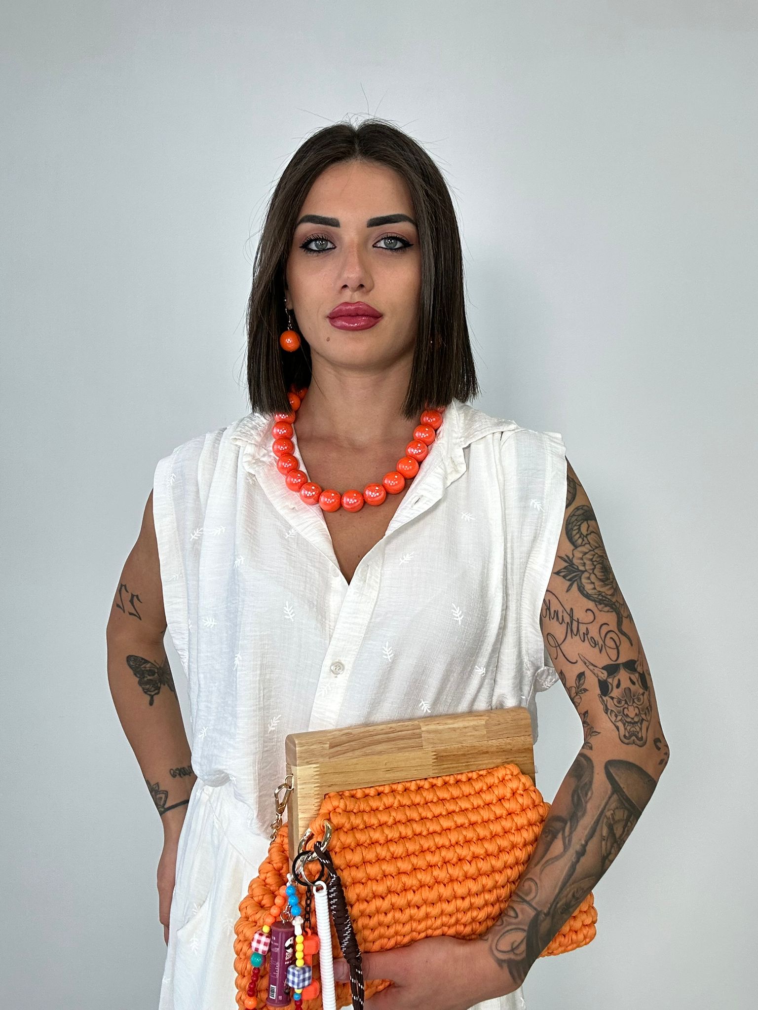 Coordinato Nerano (Camicetta + Pantalone) Bianco