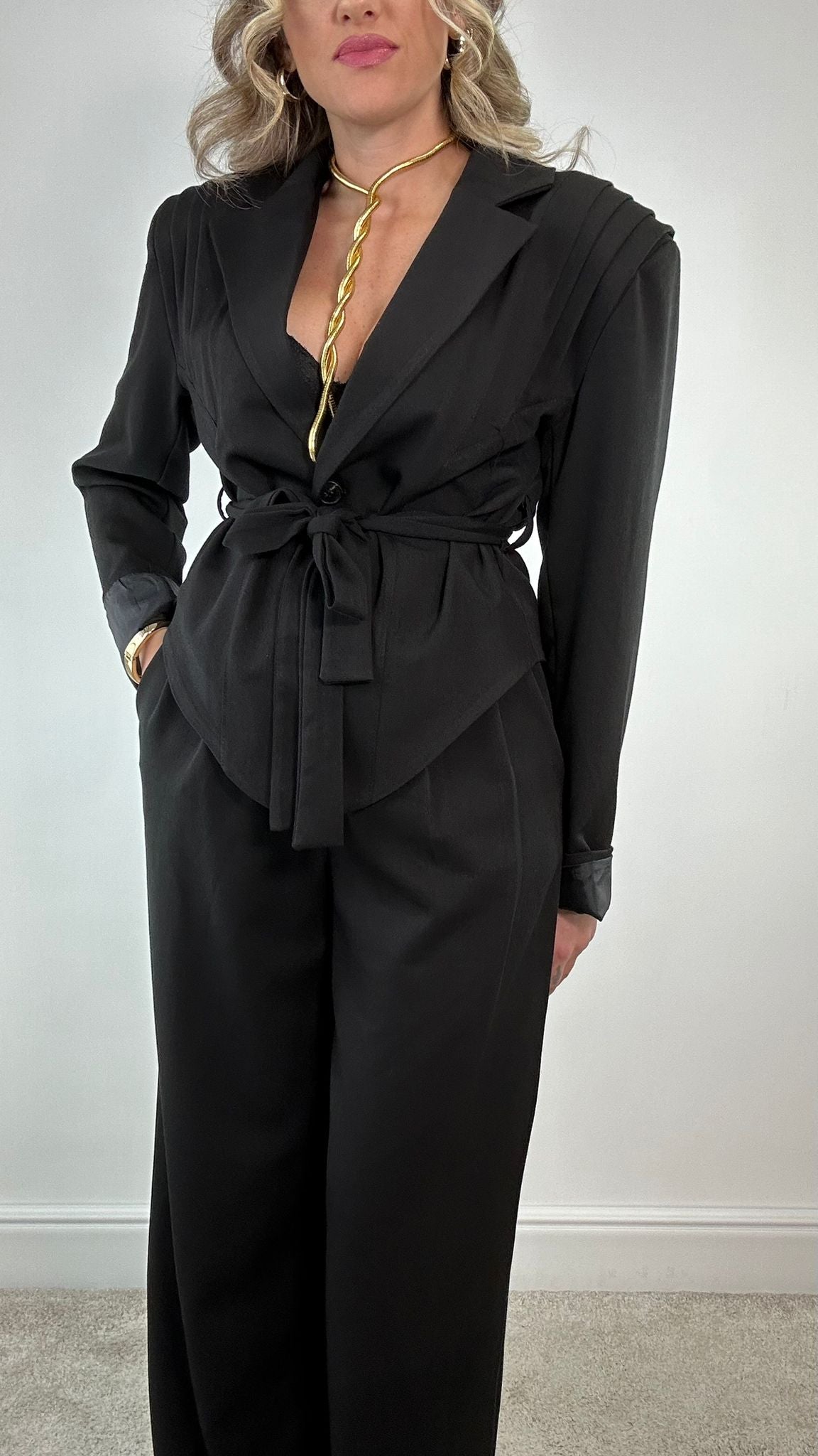 Tailleur Mar66673 (Blazer + Pantalone) Nero