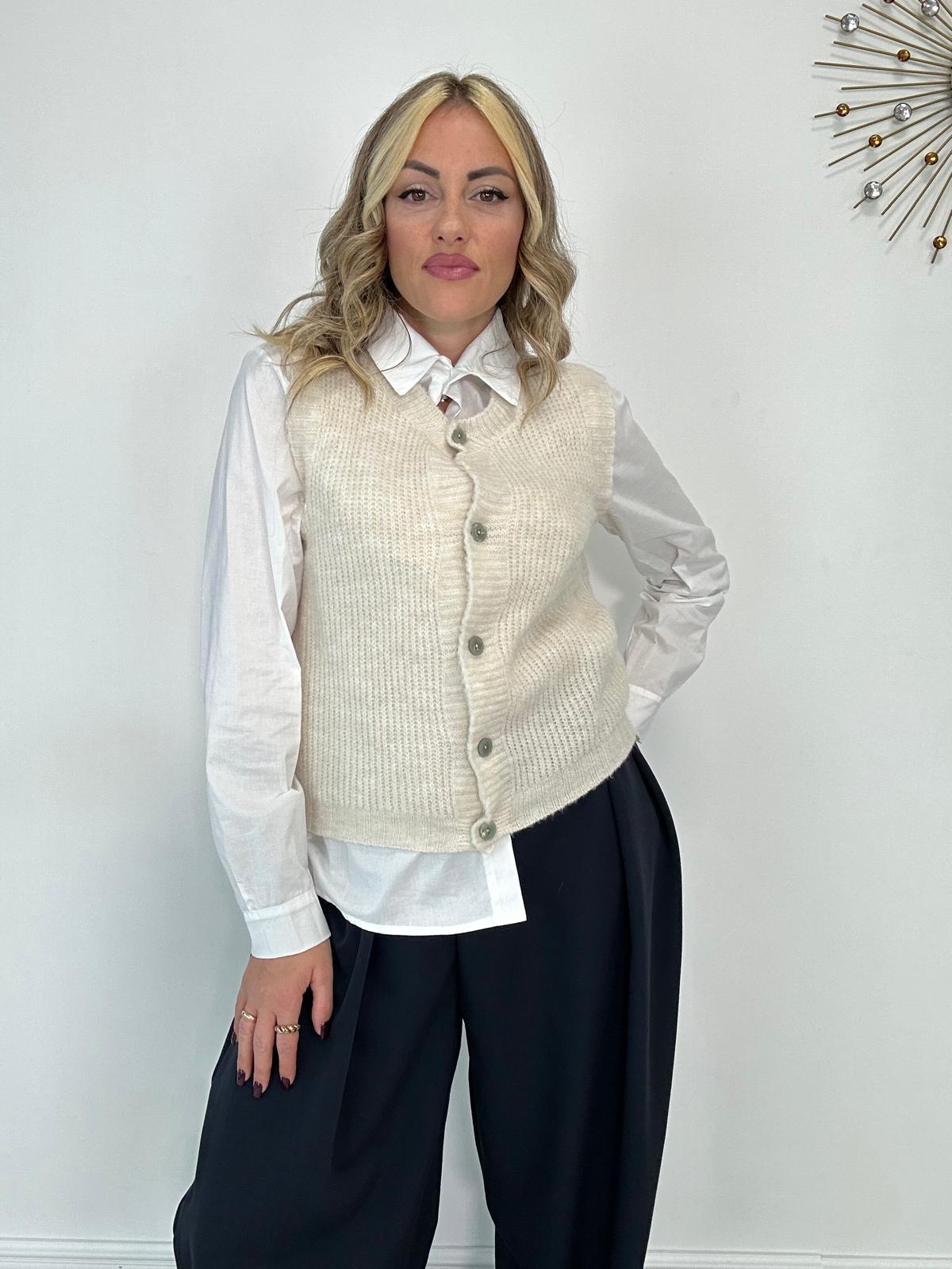 Gilet A0234 - Beige