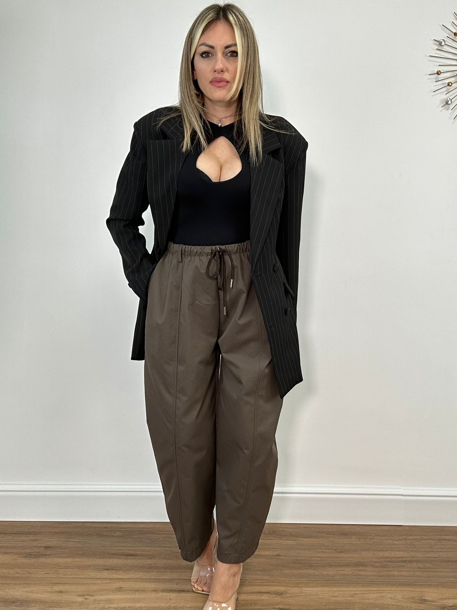 Pantalone 12613P - Marrone