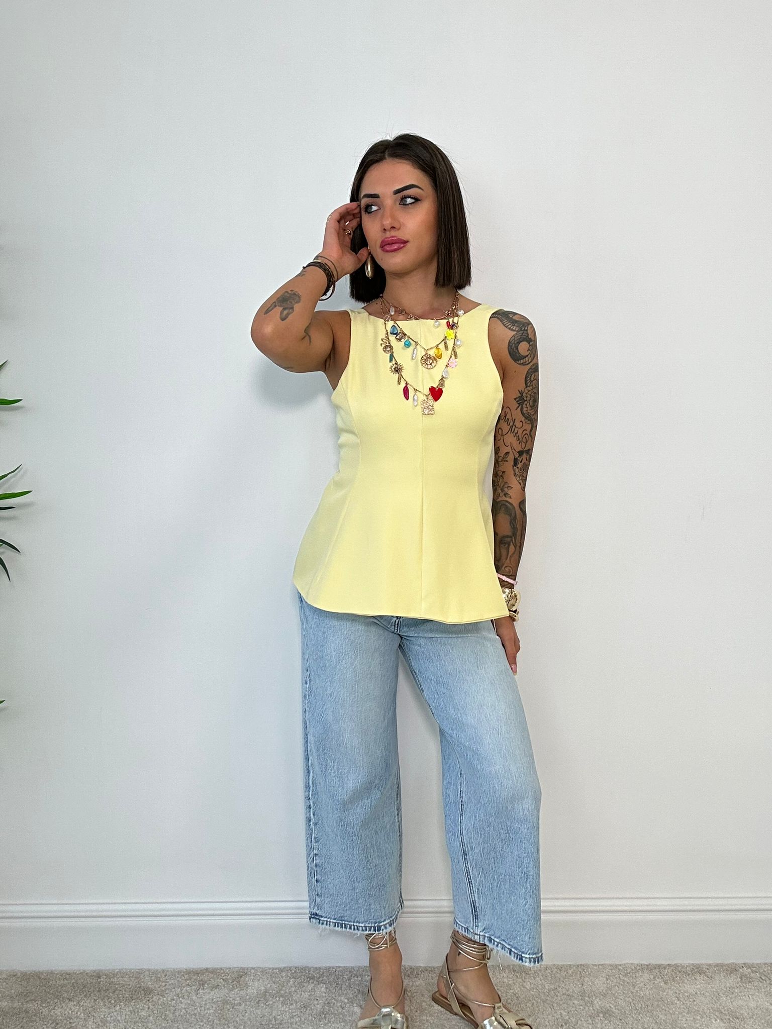 Maglia a campana - Giallo