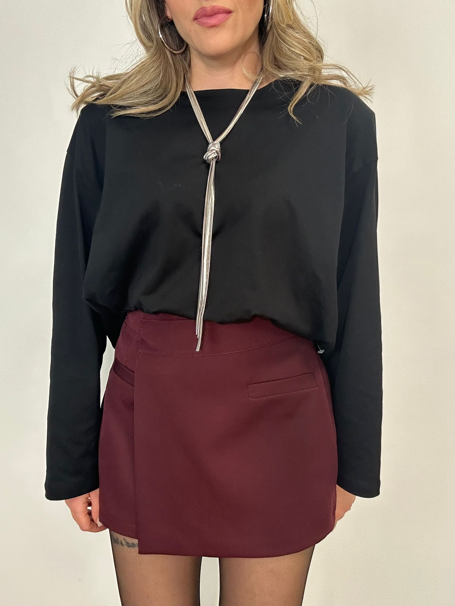 Gonna Pantaloncino 3644 - Bordeaux