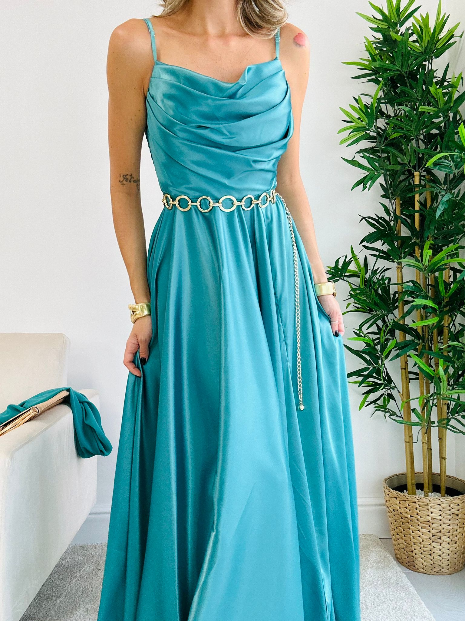 Robe Andromède - Turquoise