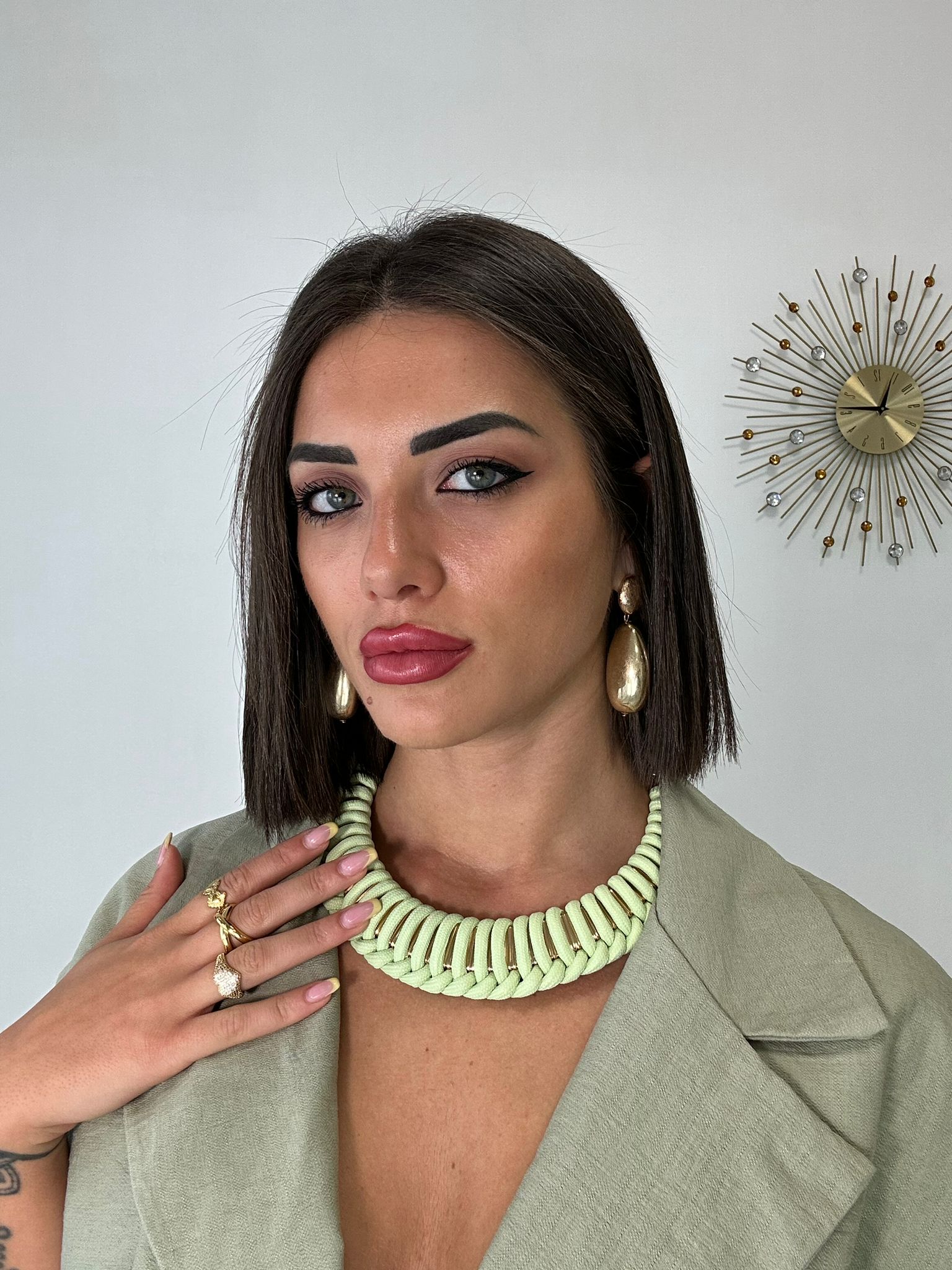 Choker Halskette - Grün