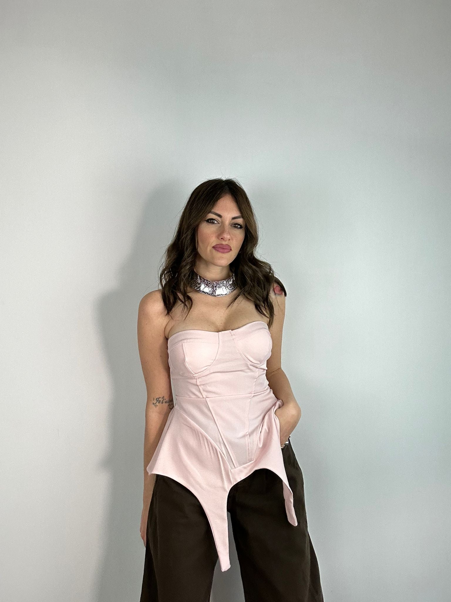 Top a corpetto 26003 - Rosa