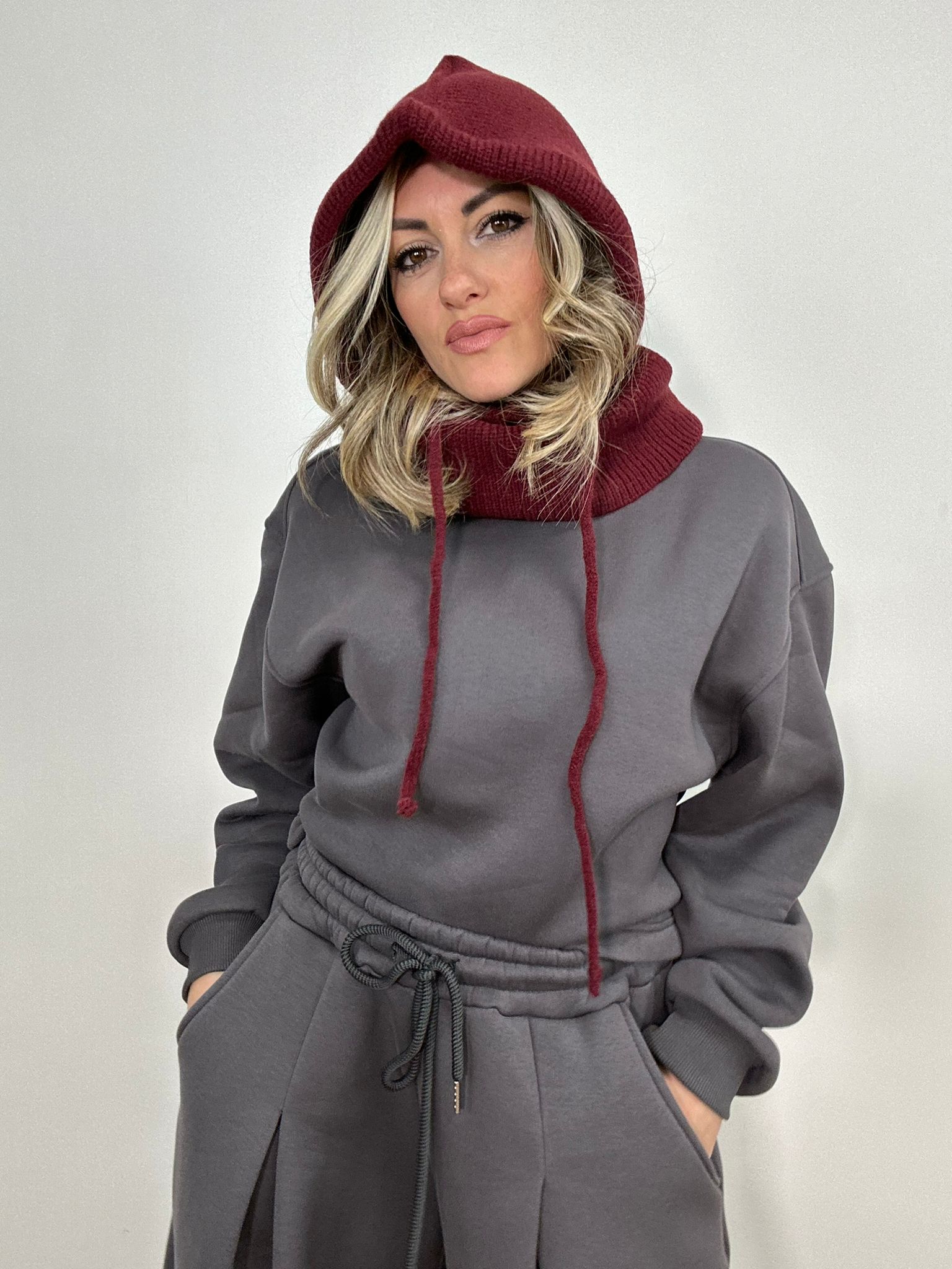 Cappello ca1501 balaclava - Bordeaux