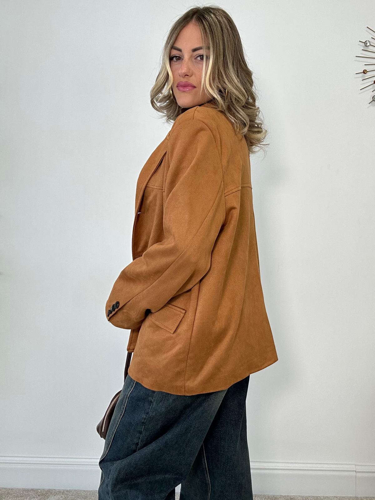 Giacca in Camoscio - Camel