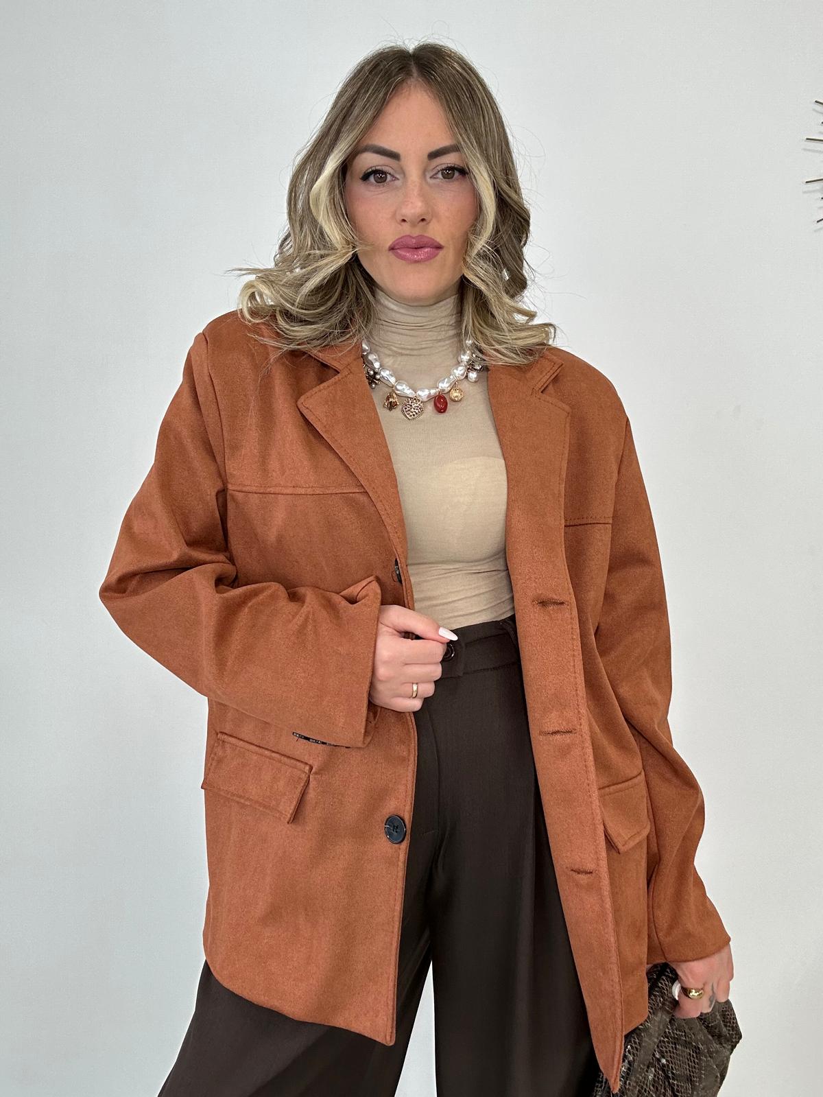 Giacca in Camoscio - Ruggine