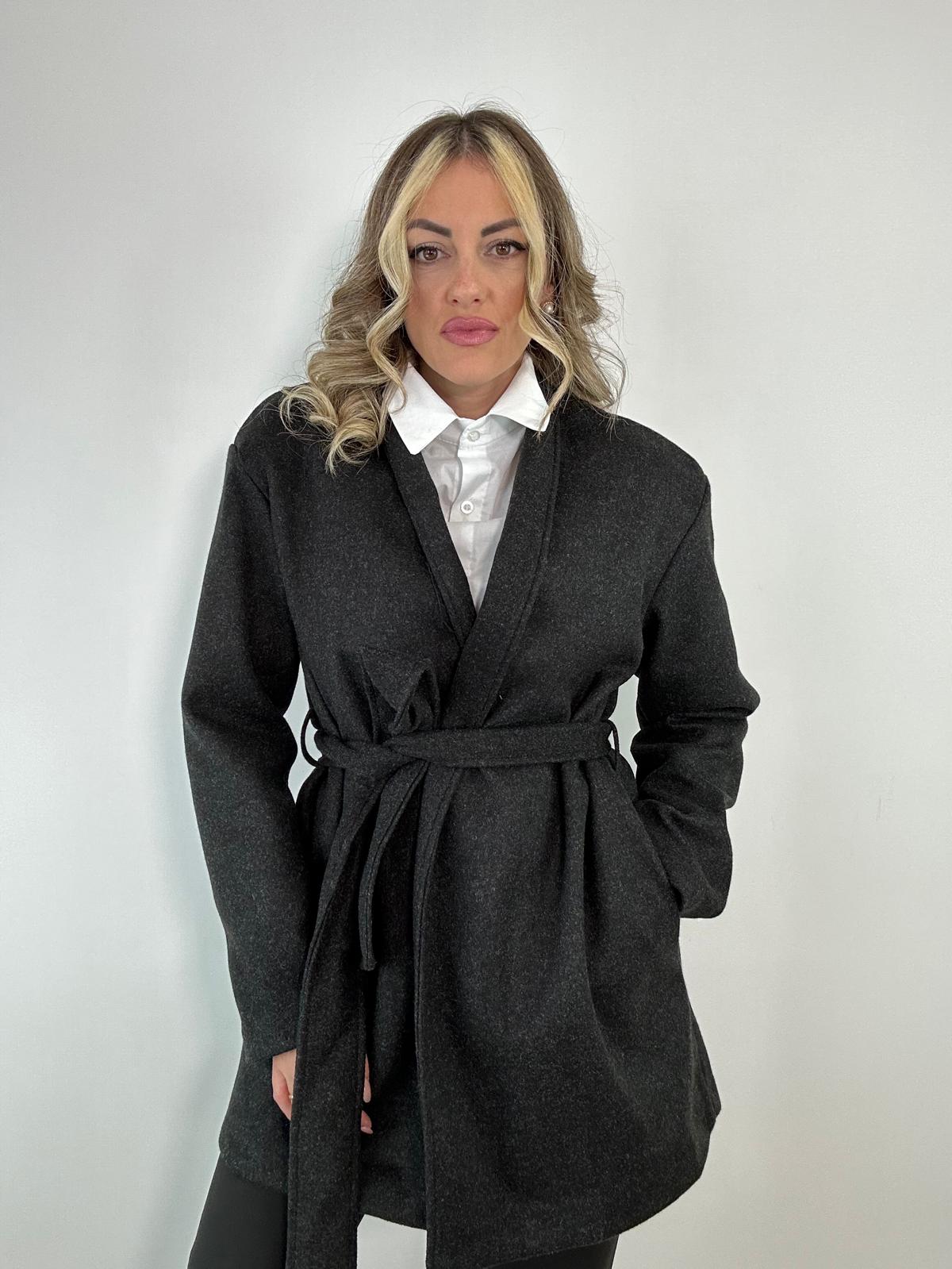Cappotto 6758- Grigio scuro