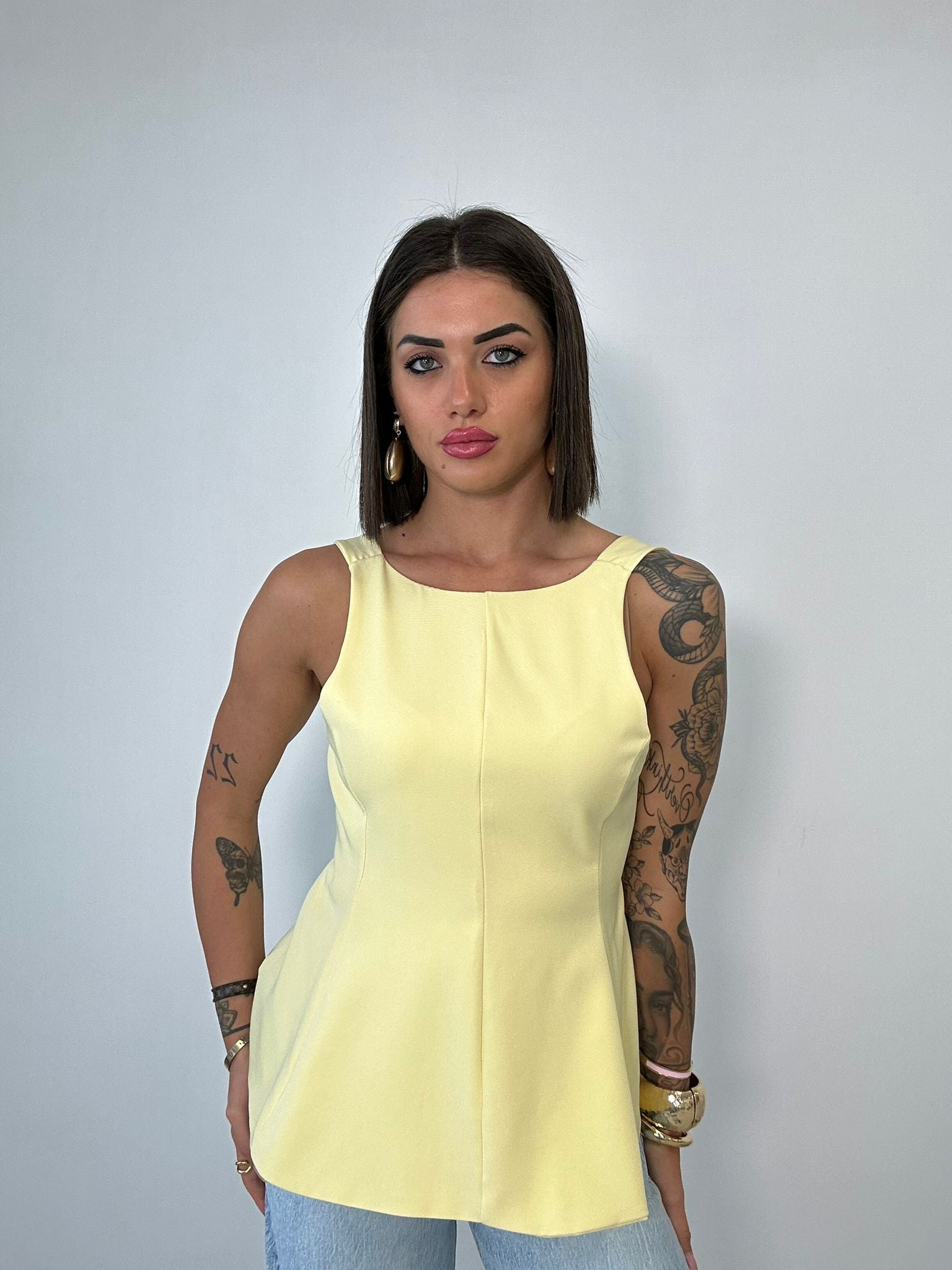 Maglia a campana - Giallo