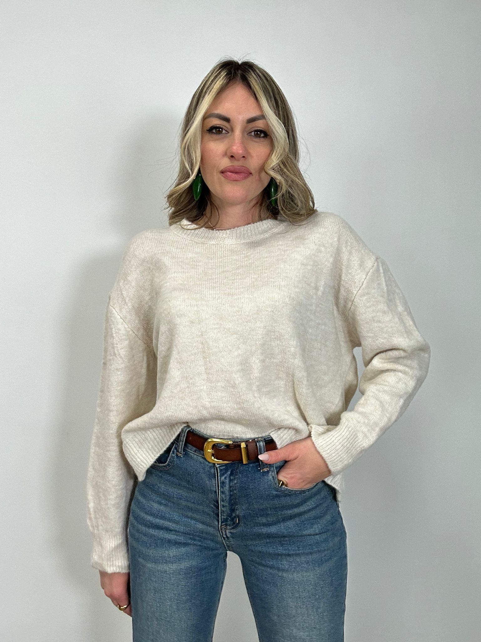 Pullover 0958 - Beige