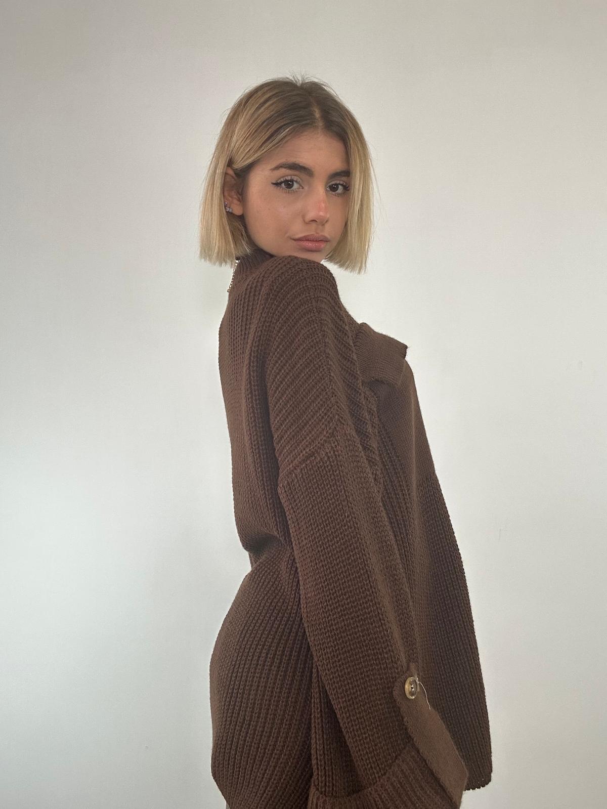 Maglione 24833 - Marrone