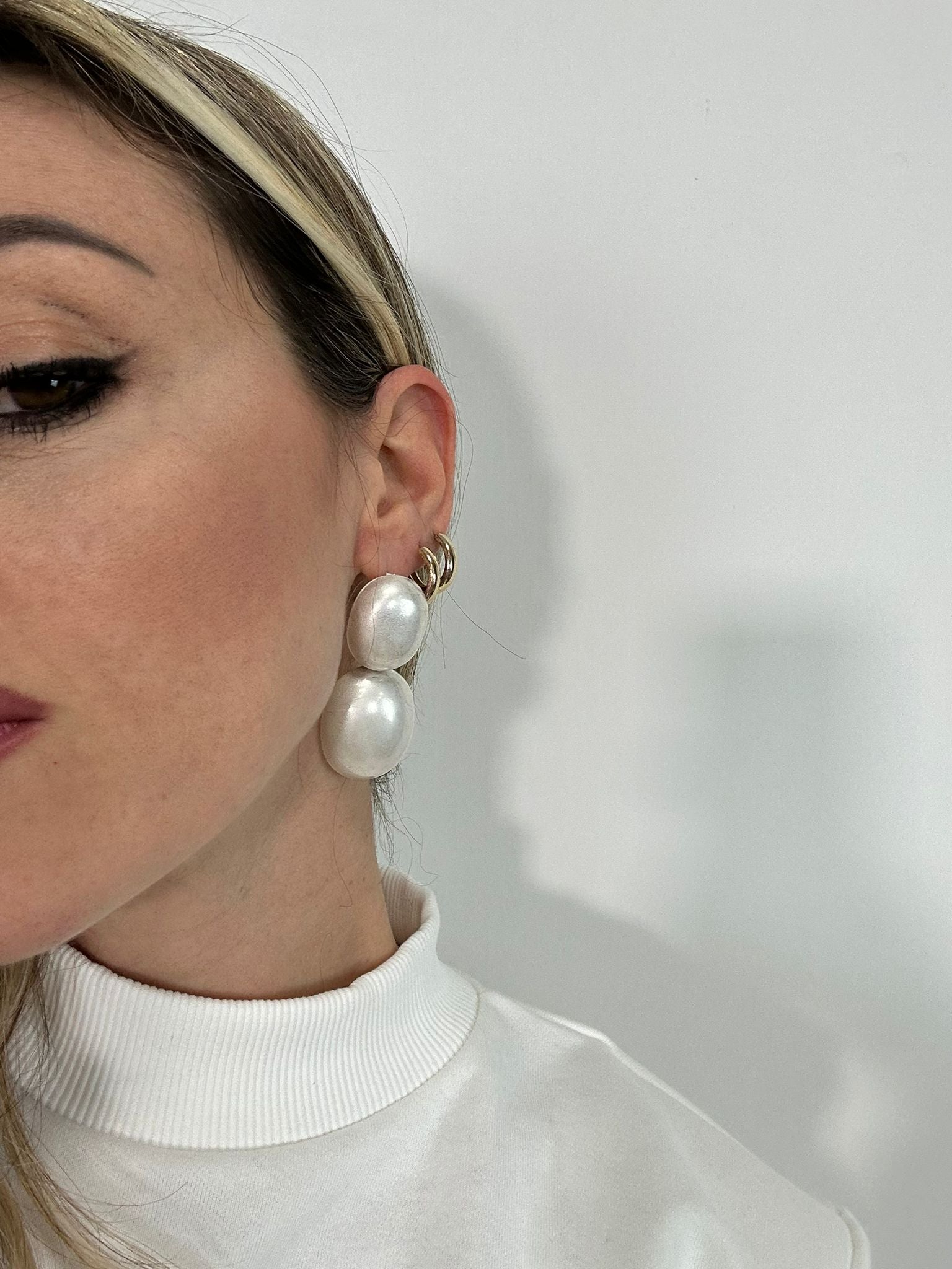 Orecchini pendenti - Bianco