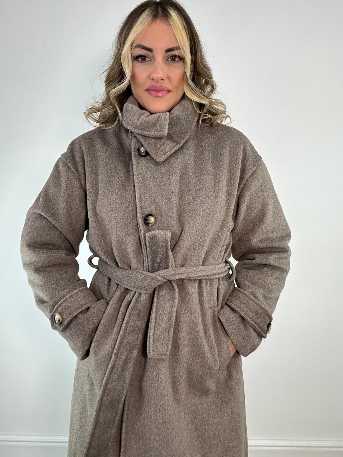 Cappotto Lungo 5937 - Fango
