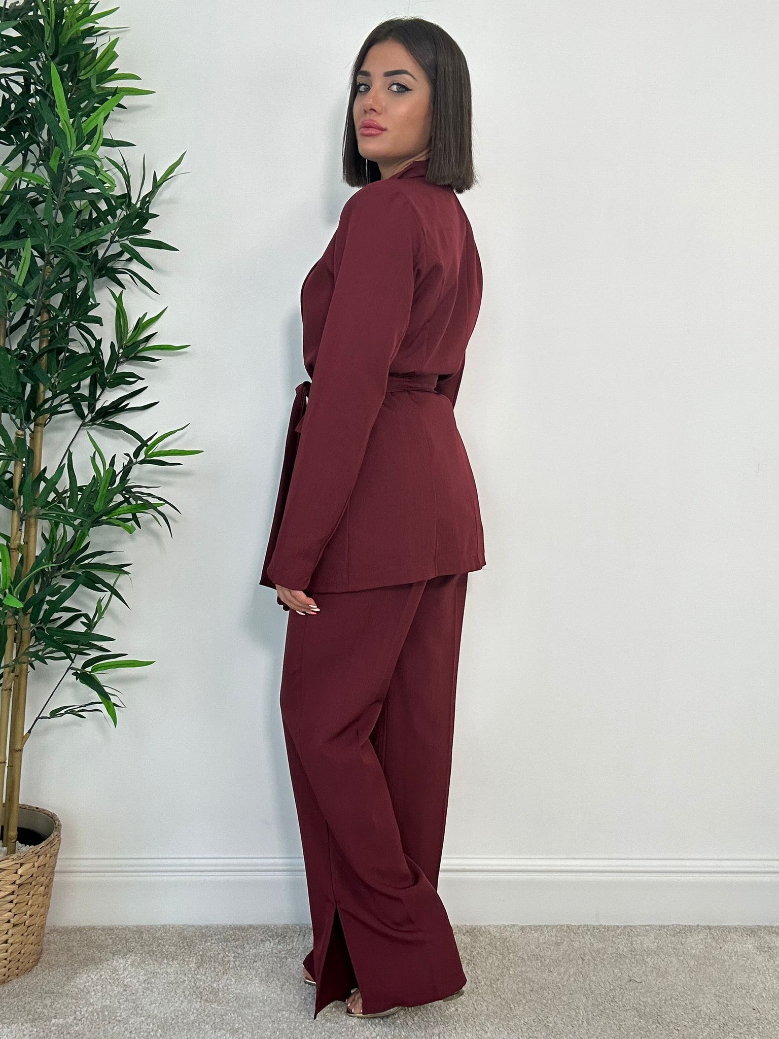 Tailleur Parigi (Blazer + Pantalone) Bordeaux