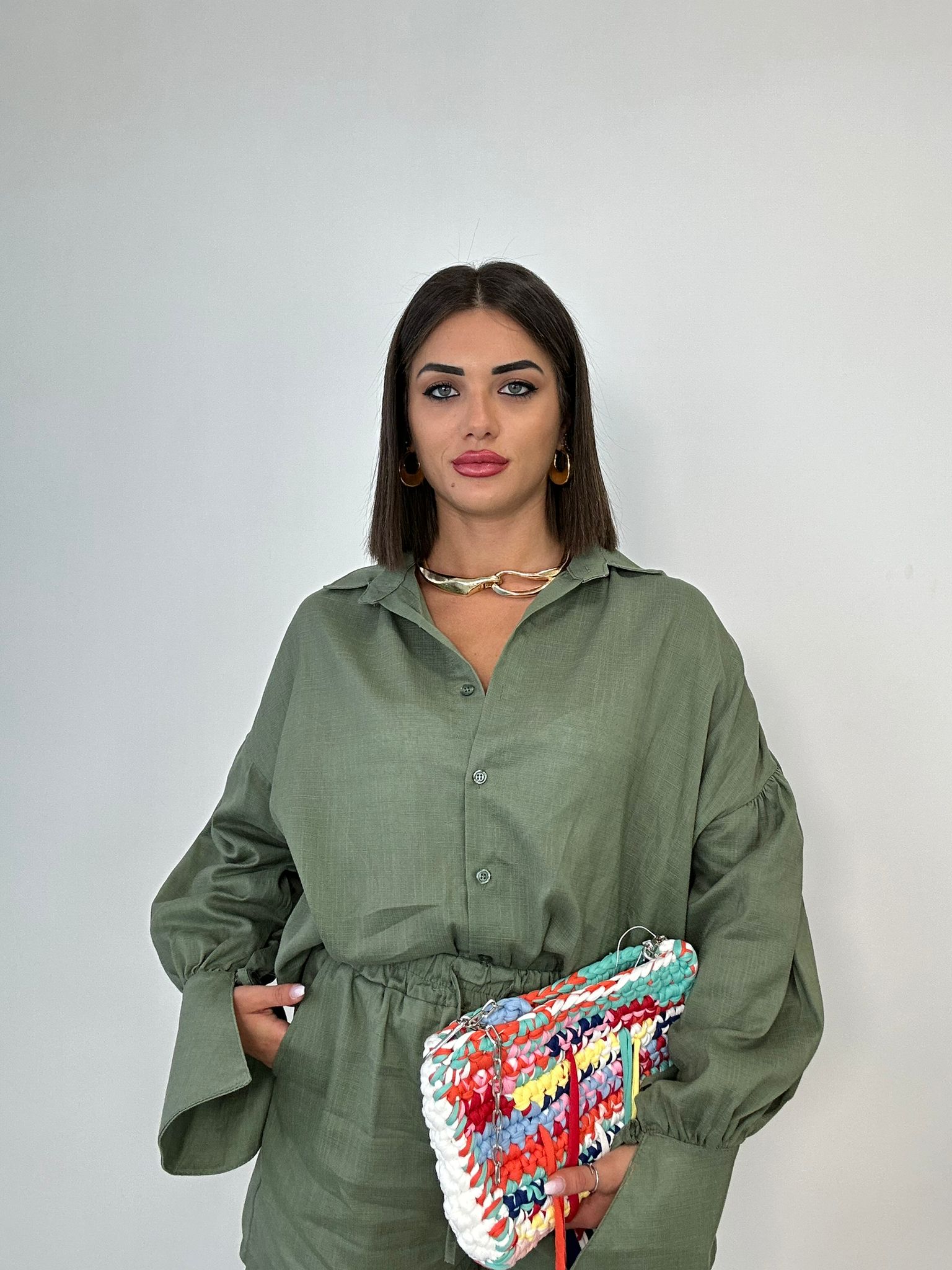 Coordinato Shelly (Camicia + Pantaloncino) Verde