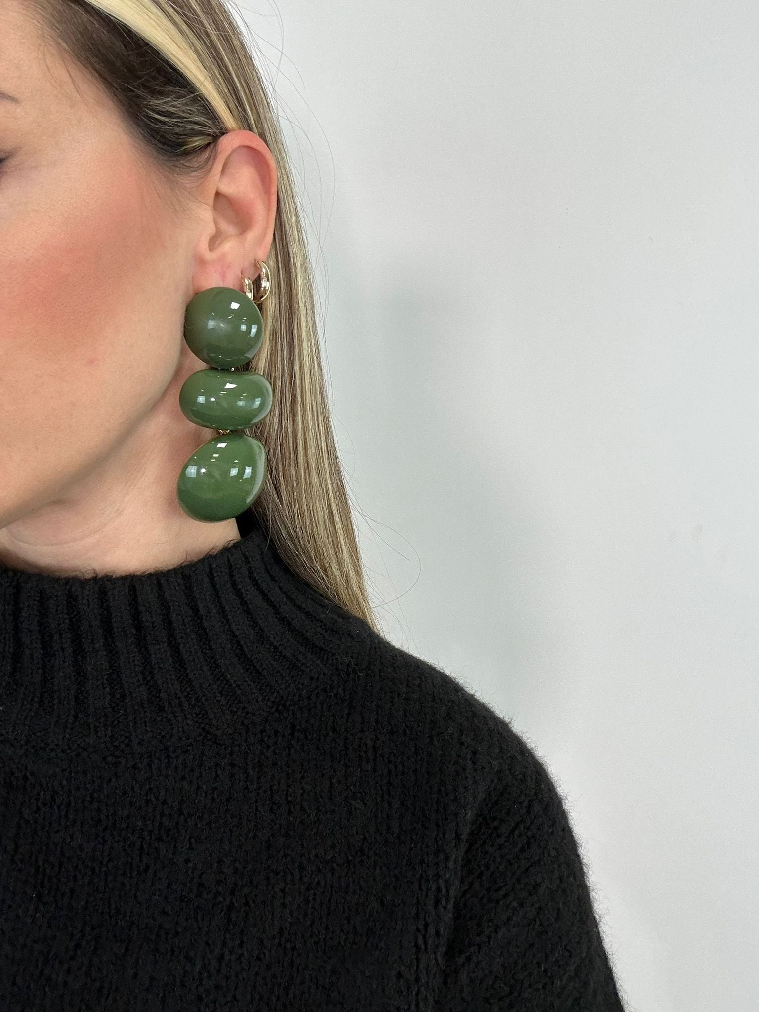 Orecchini con pendenti - Verde