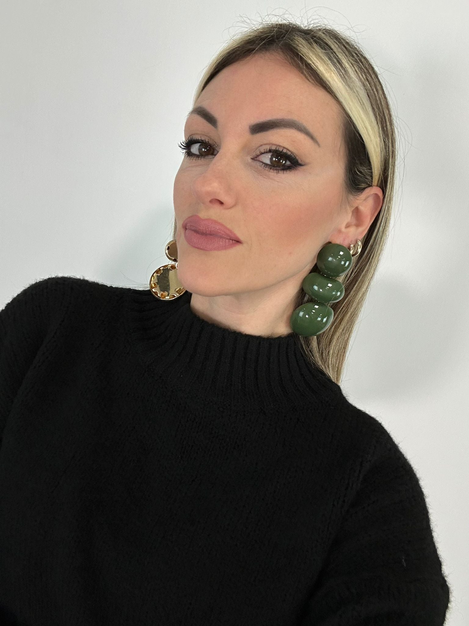 Orecchini con pendenti - Verde