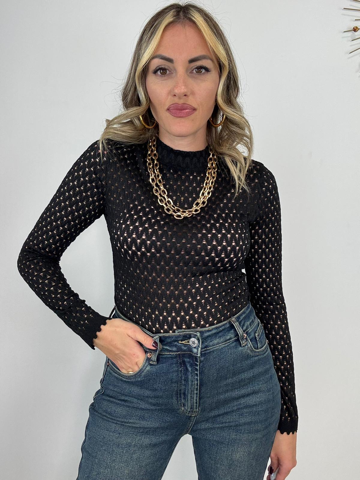Body 0528 forato - Nero