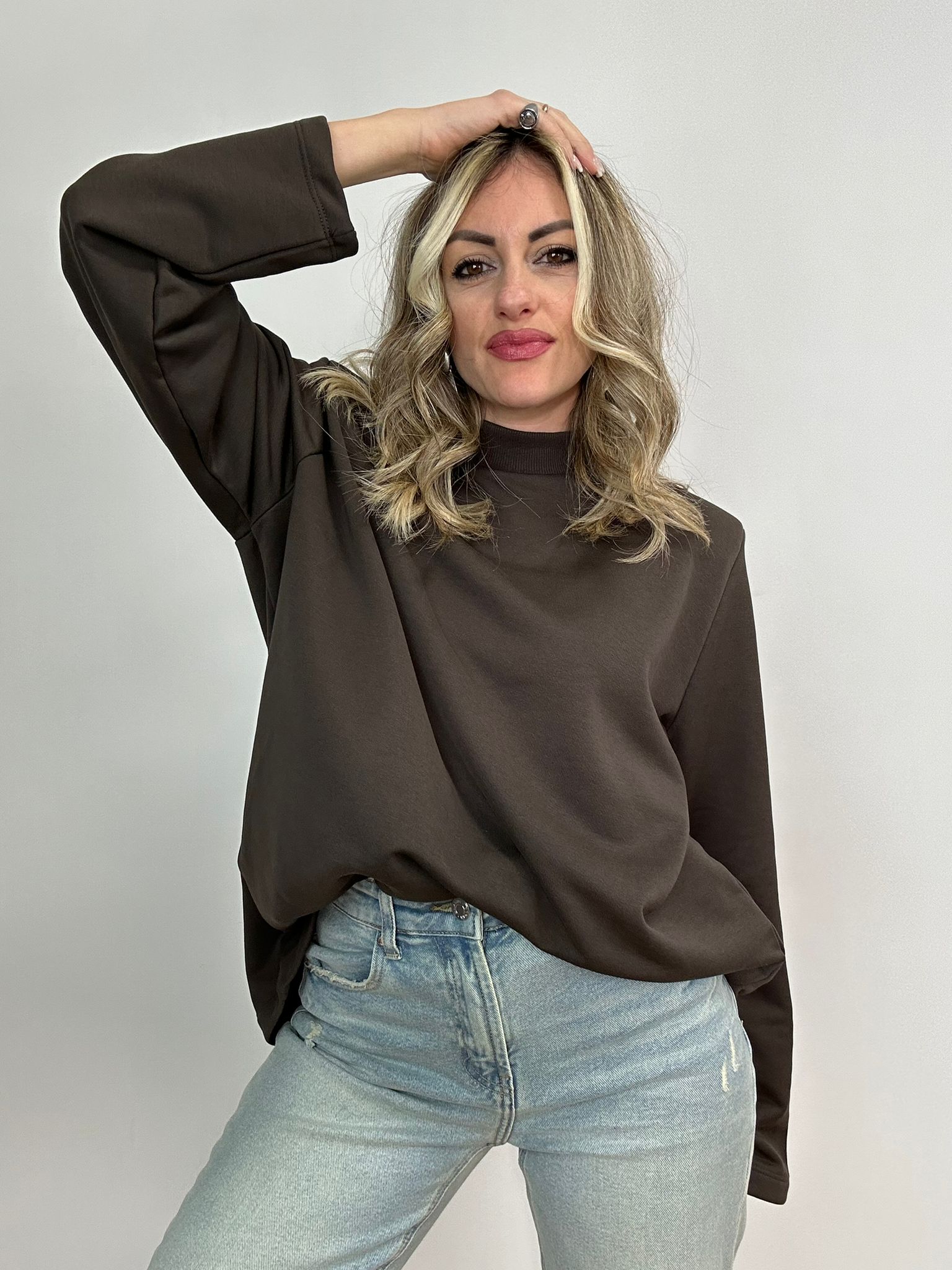 Felpa 3236 - Marrone