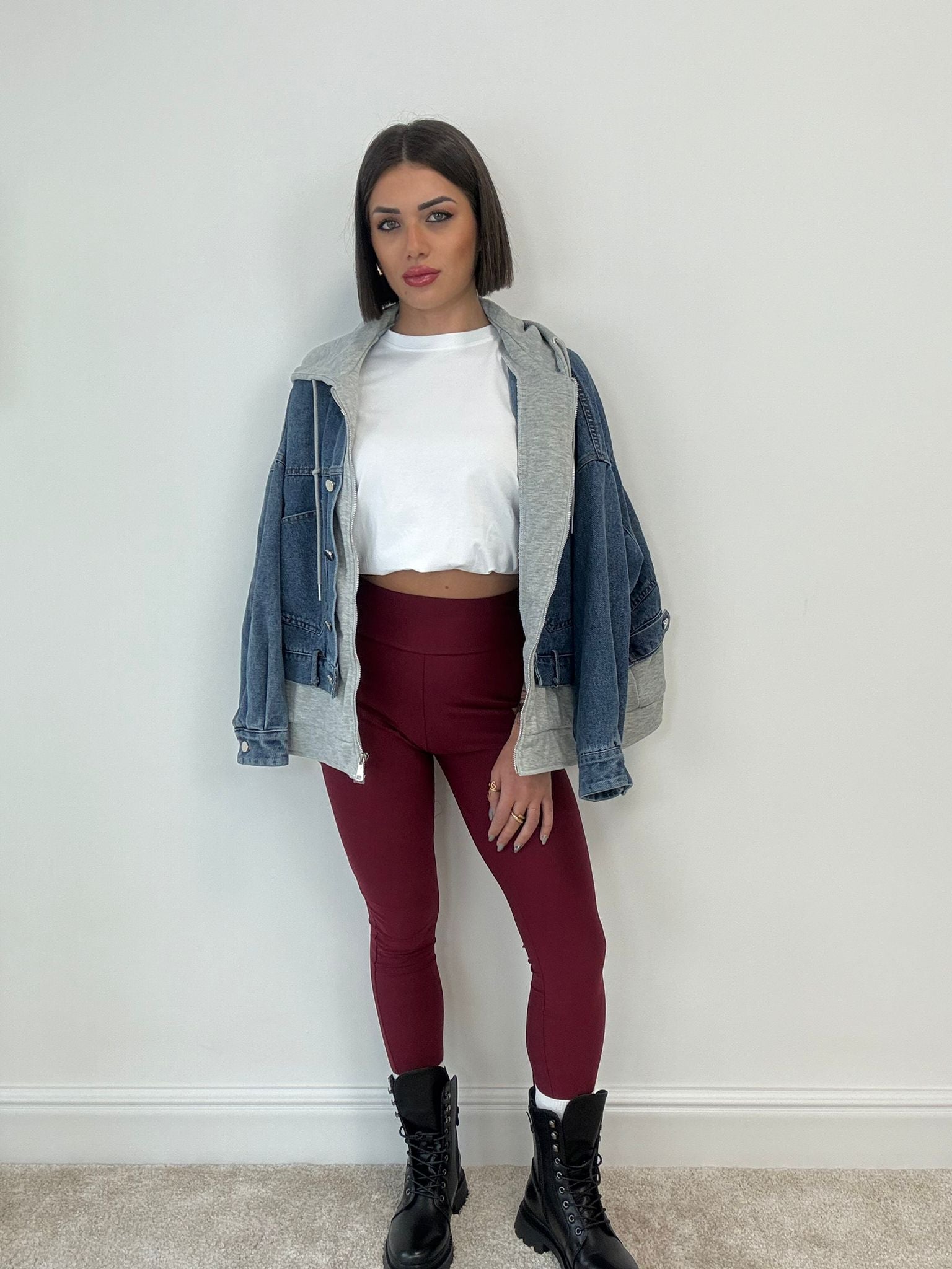 Leggings basiques - Bordeaux