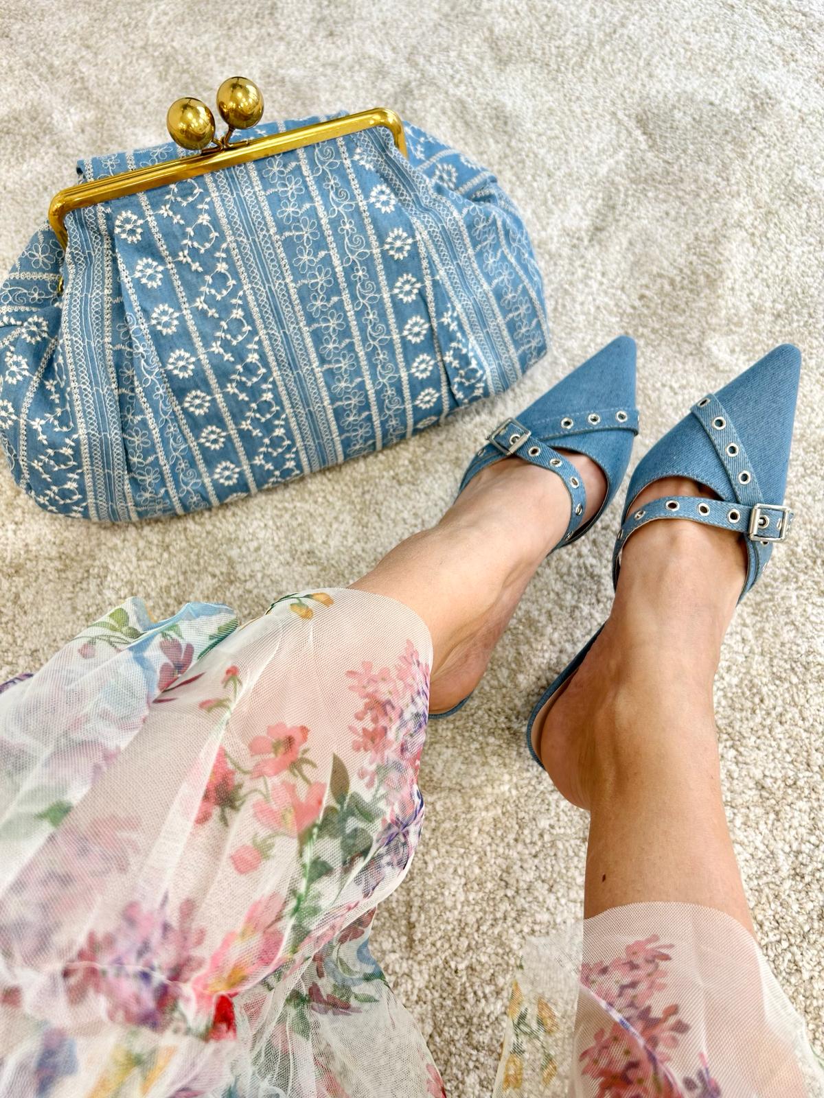 Dècolletè Slingback - Denim