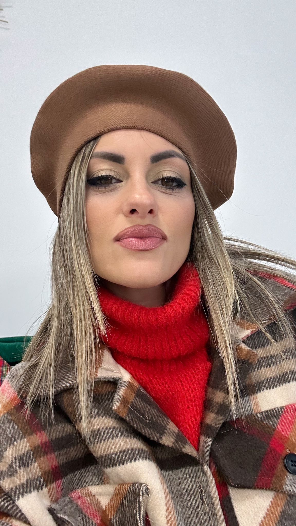 Cappello Basco in Lana - Camel