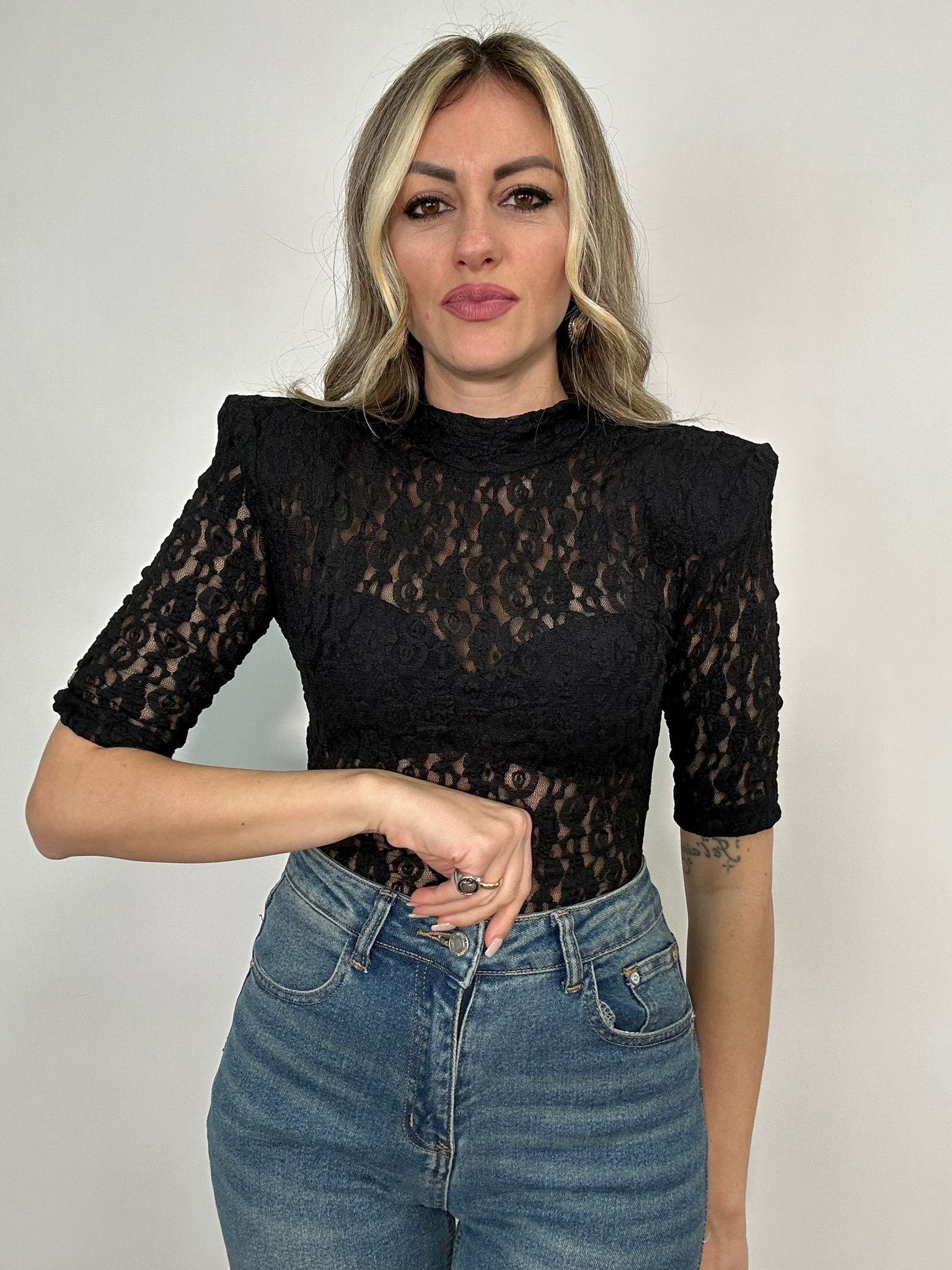 Body in pizzo 11948 - Nero*