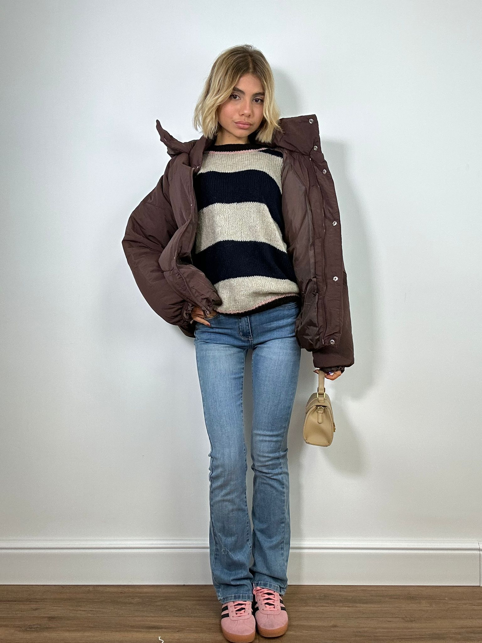 Maglione 3110 - Beige e Nero